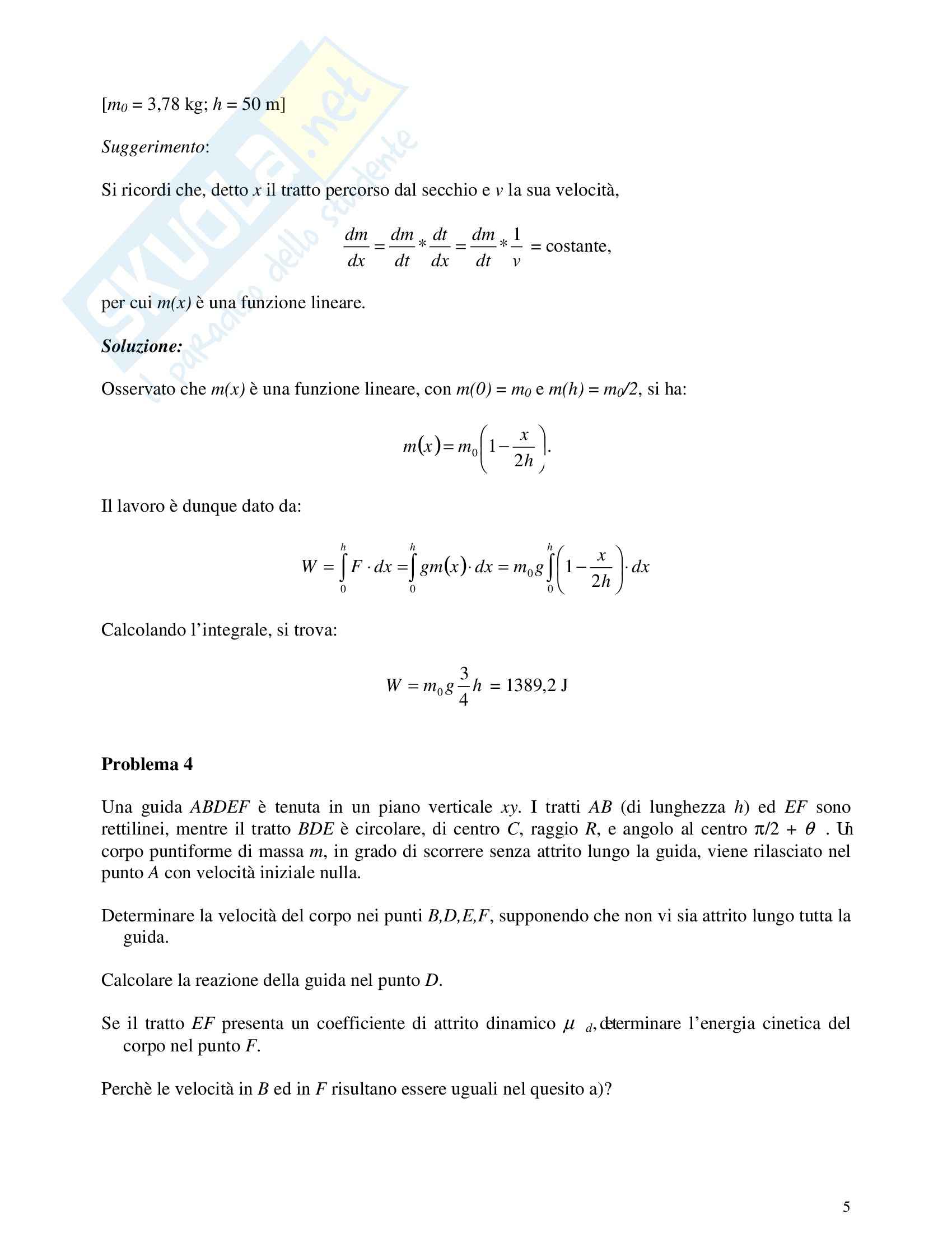 Risoluzione problemi di fisica Pag. 31