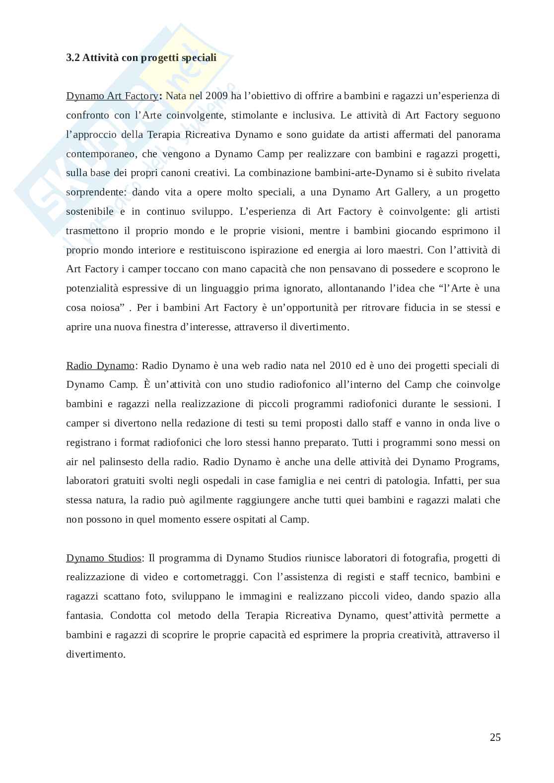 Al Dynamo Camp niente è impossibile “Insieme per dare un sorriso ai bambini”   Pag. 26