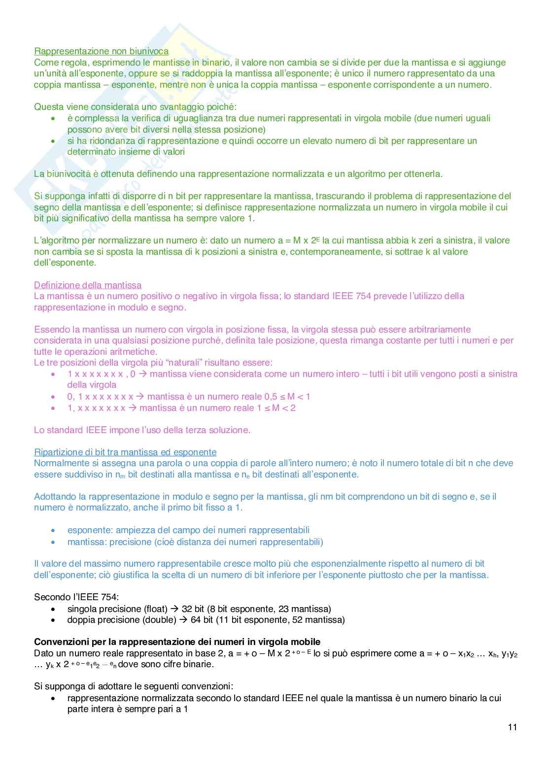 Riassunto esame Architetture di computer, Prof. Scandola Michele, libro consigliato Progettazione digitale (III edizione), Fummi, Lora, Sami, Silvano Pag. 11