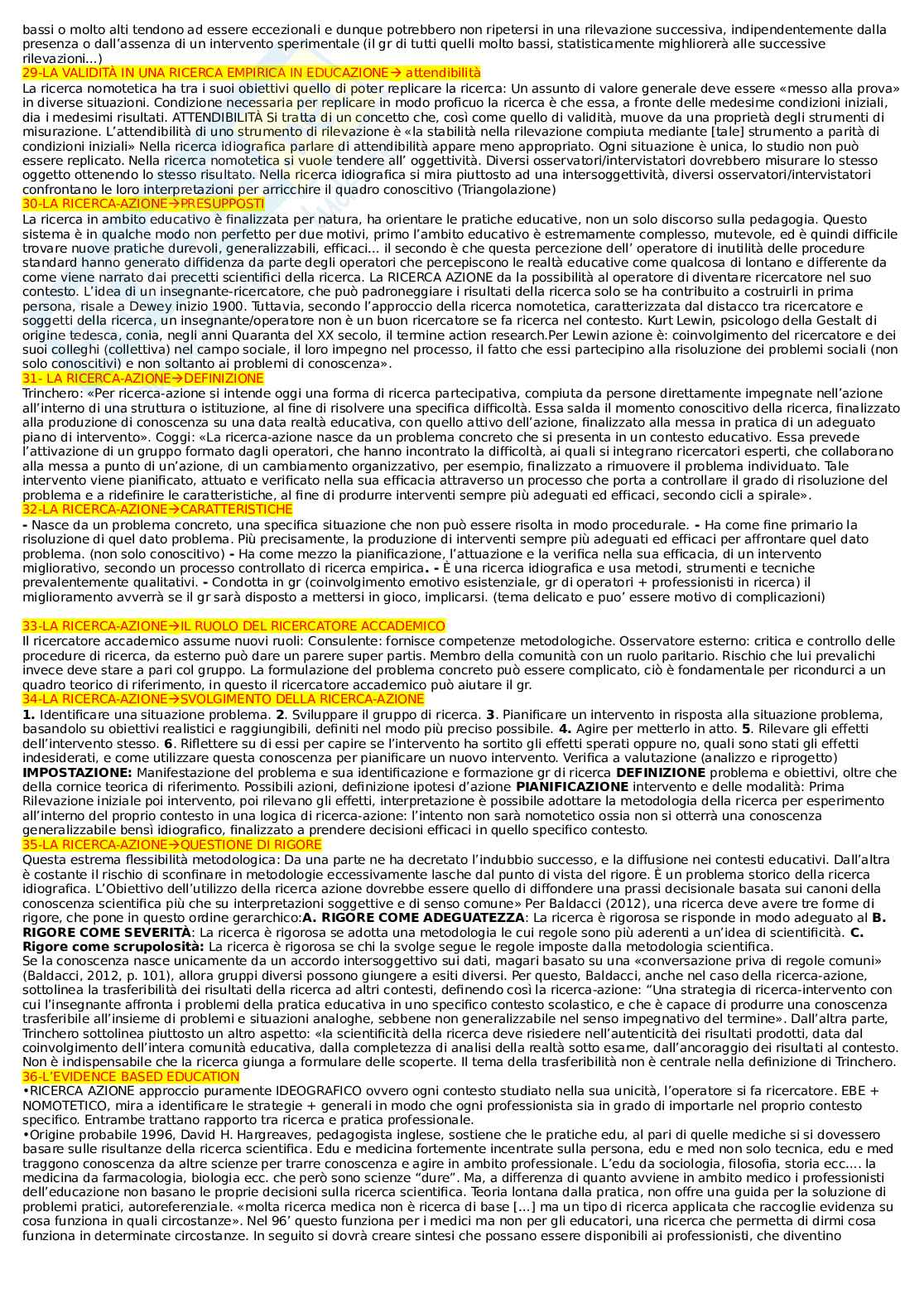 Appunti di lezione Pedagogia sperimentale Pag. 6