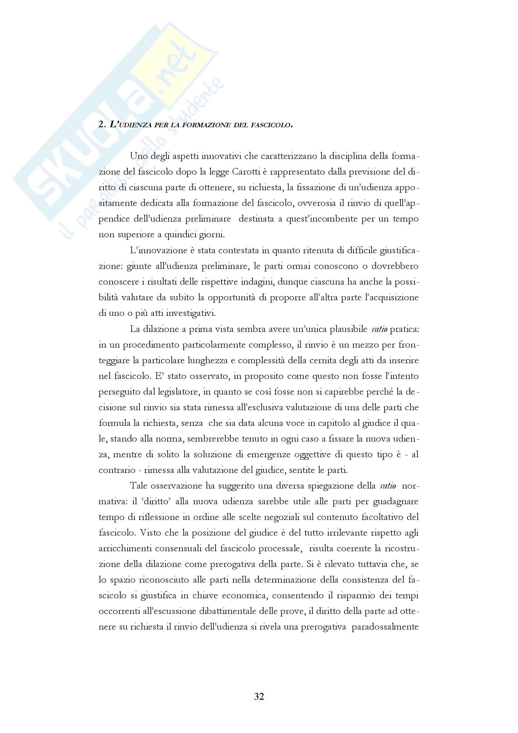 Diritto processuale penale - i fascicoli del processo penale Pag. 31