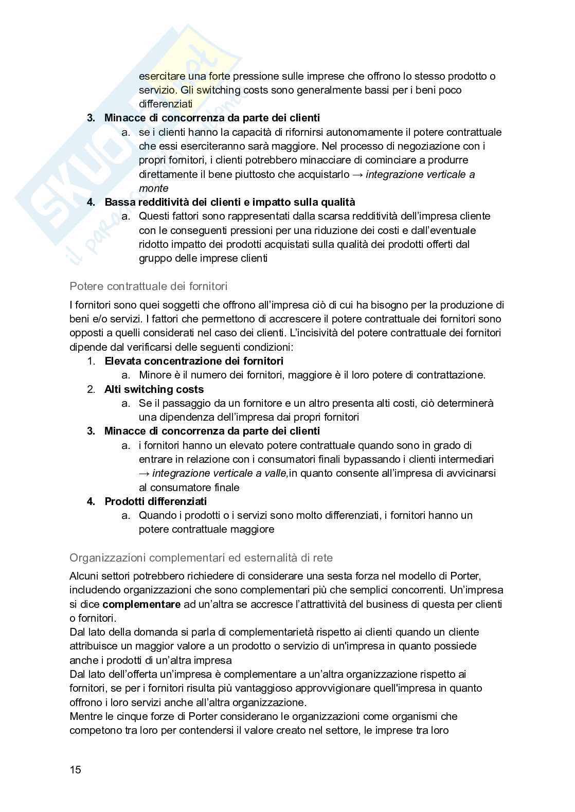 Riassunto esame Strategia d'impresa, Prof. Zampi Vincenzo, libro consigliato Strategia. Orientare organizzazioni e imprese in un mondo che cambia,  Johnson, Wittington, Scholes, Angwin, Régner, Paci Pag. 21