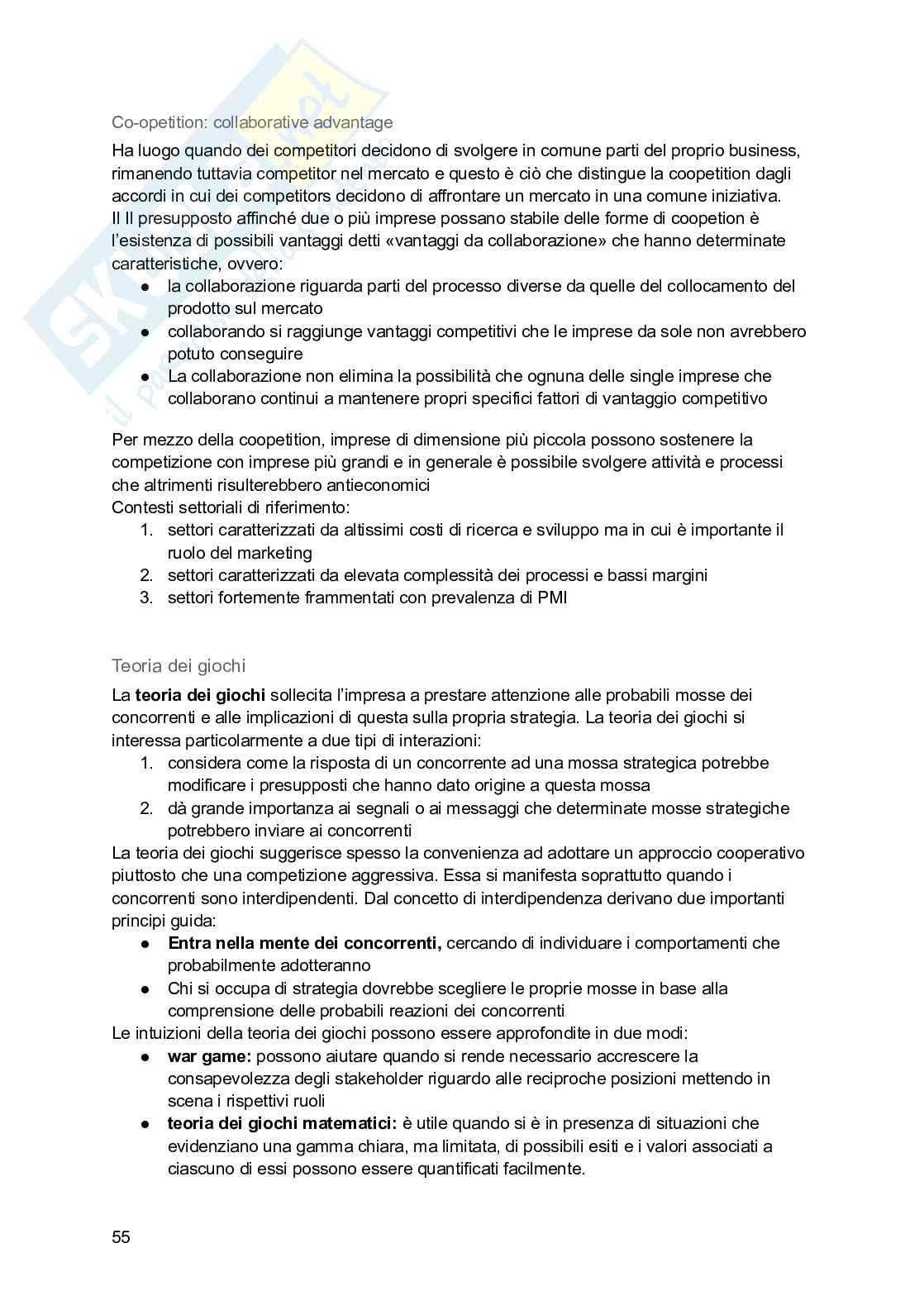 Riassunto esame Strategia d'impresa, Prof. Zampi Vincenzo, libro consigliato Strategia. Orientare organizzazioni e imprese in un mondo che cambia,  Johnson, Wittington, Scholes, Angwin, Régner, Paci Pag. 61