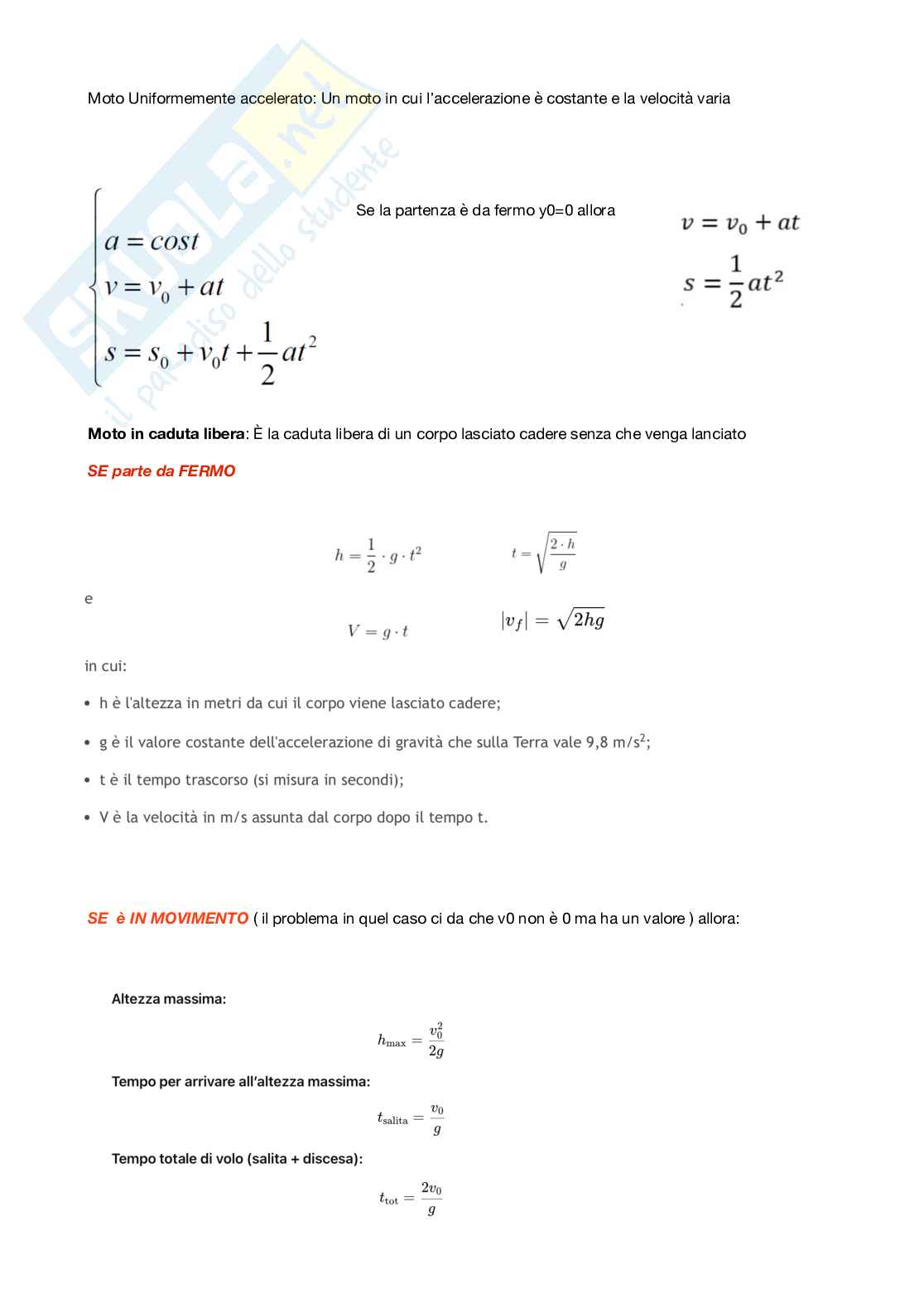 Fisica - Appunti formulario Pag. 6