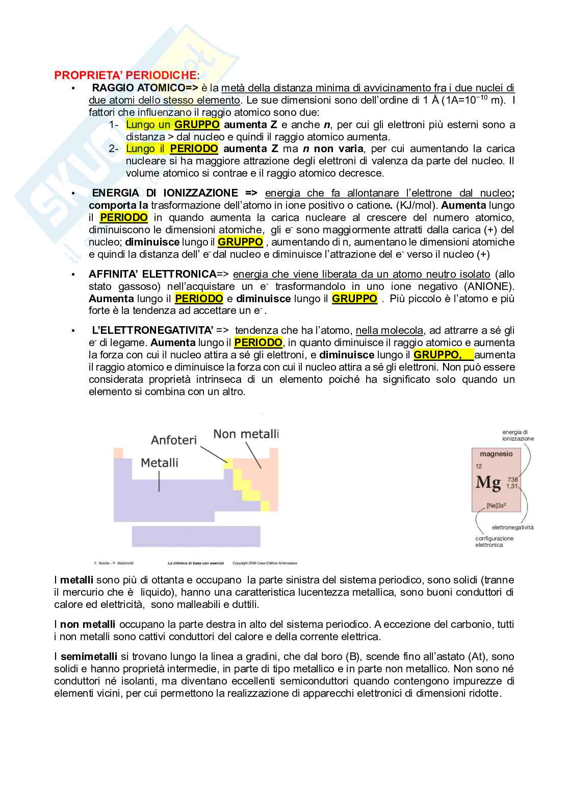 Riassunto esame Chimica, Prof. Gorrasi Giuliana, libro consigliato Chimica di base, Nobile, Mastrorilli Pag. 16