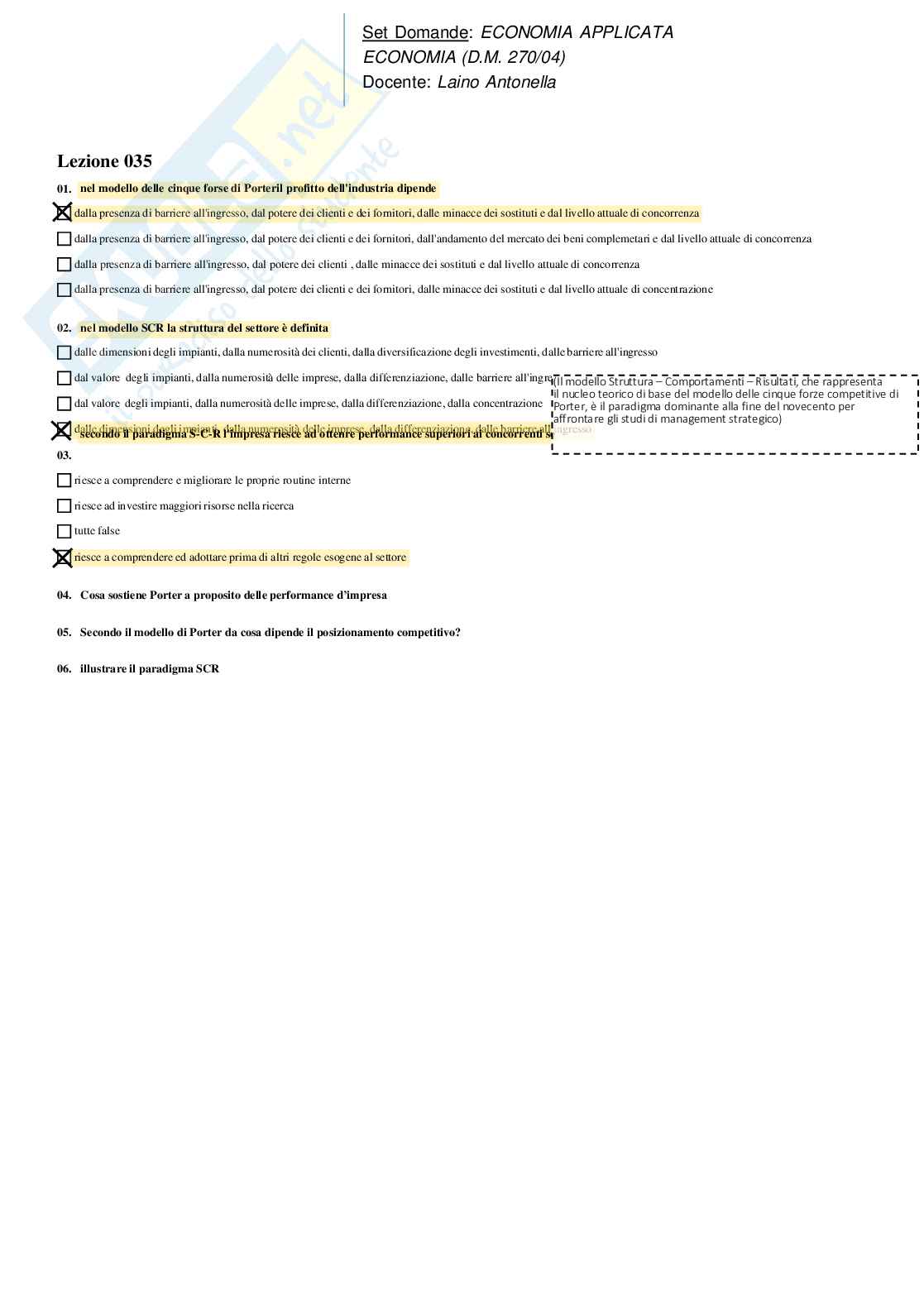 Economia applicata - paniere Pag. 61