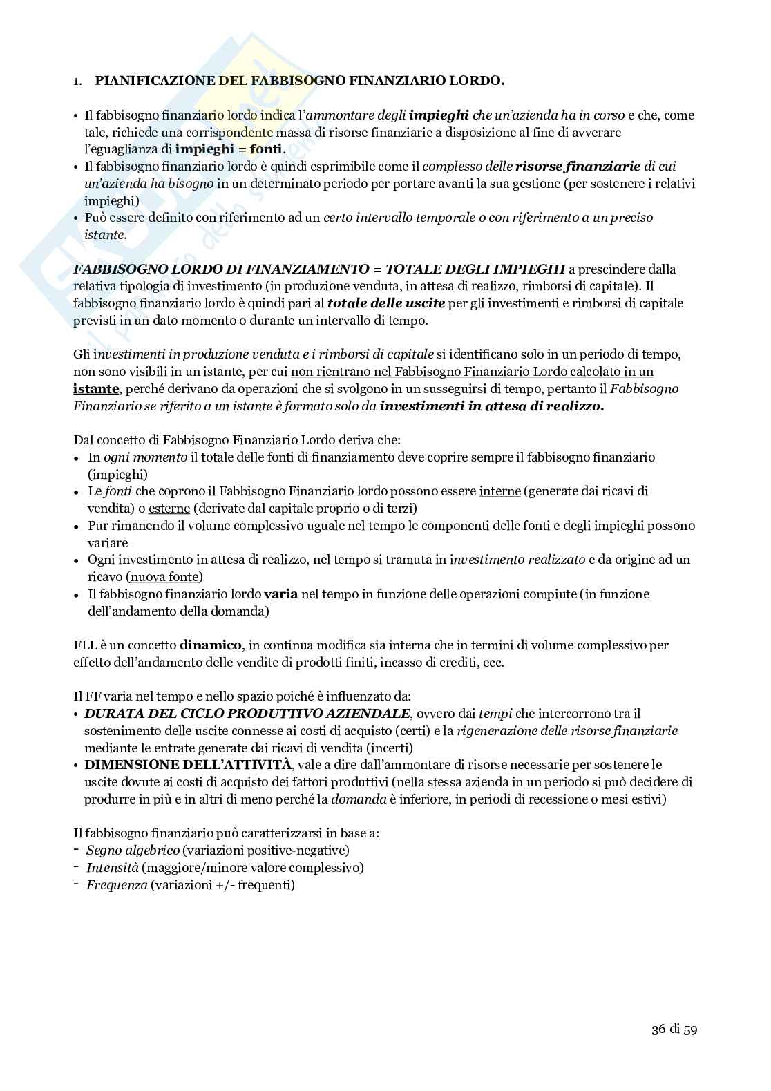 Riassunto esame Economia aziendale e principi di contabilità, Prof. Siboni Benedetta, libro consigliato Introduzione all’Economia Aziendale, L. Marchi Pag. 36