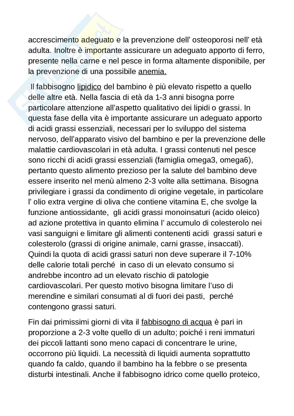 Educazione alimentare dalla tenera età all'adolescenza Pag. 6