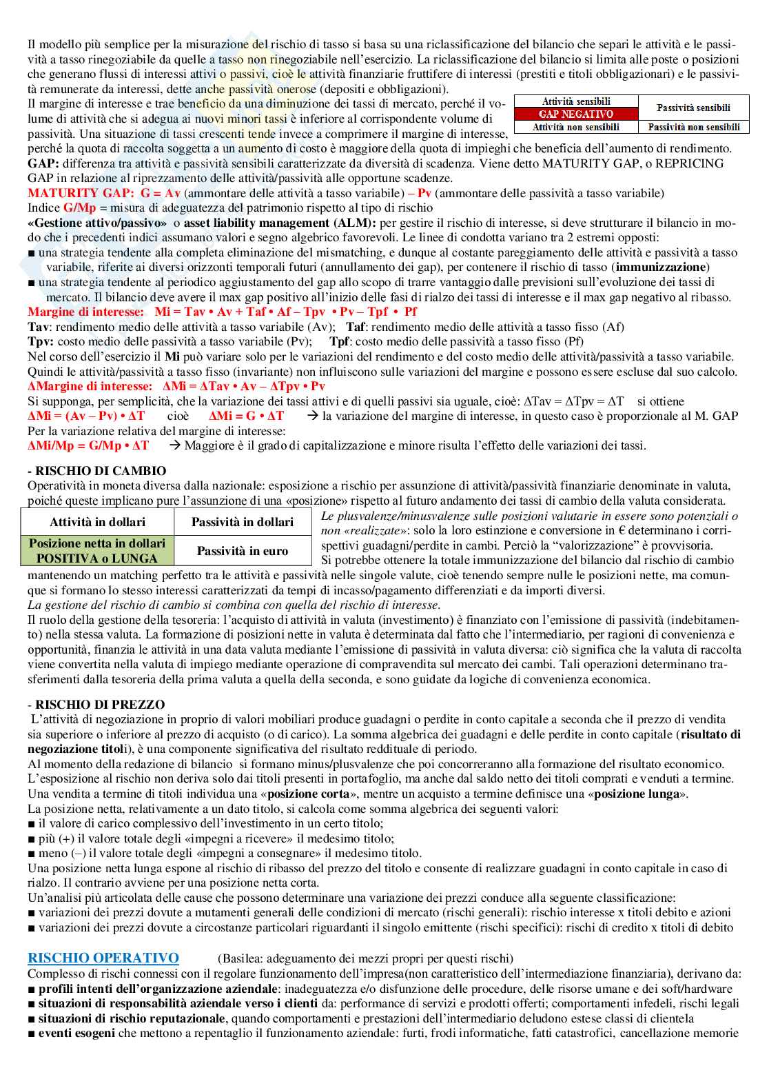 Appunti di Economia degli intermediari finanziari Pag. 21