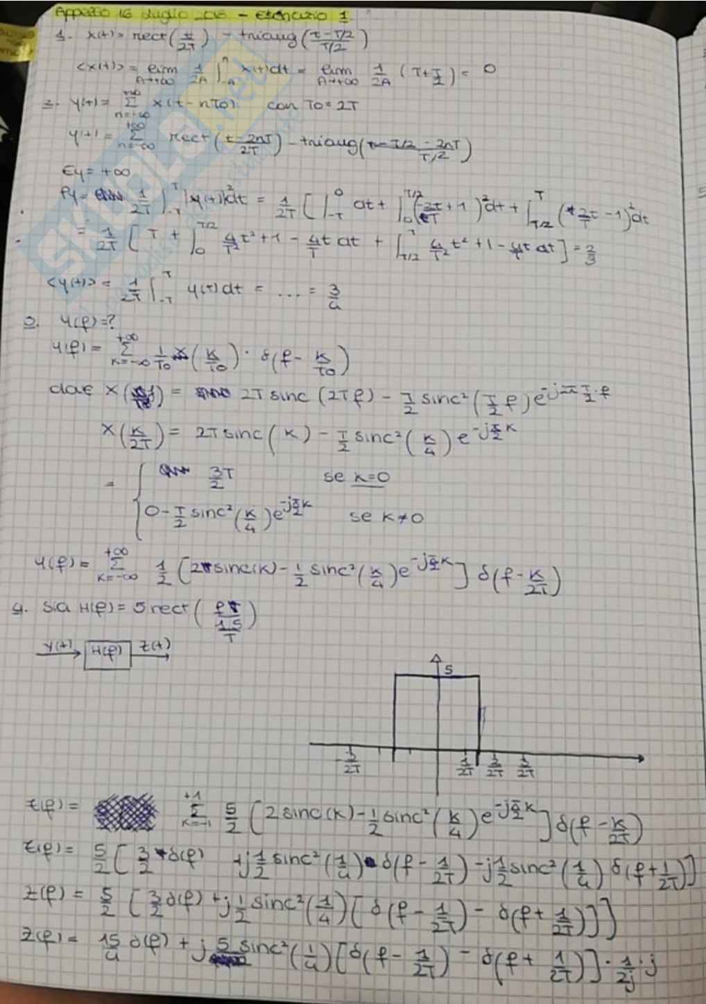 Esercizi segnali determinati - Parte 2 Pag. 2