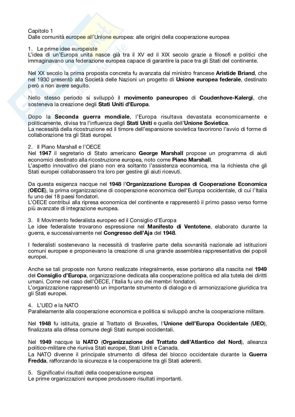 Diritto dell'Unione Europea  Pag. 1