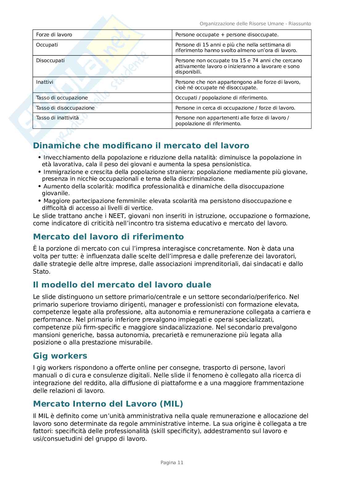 Appunti Risorse umane Pag. 11