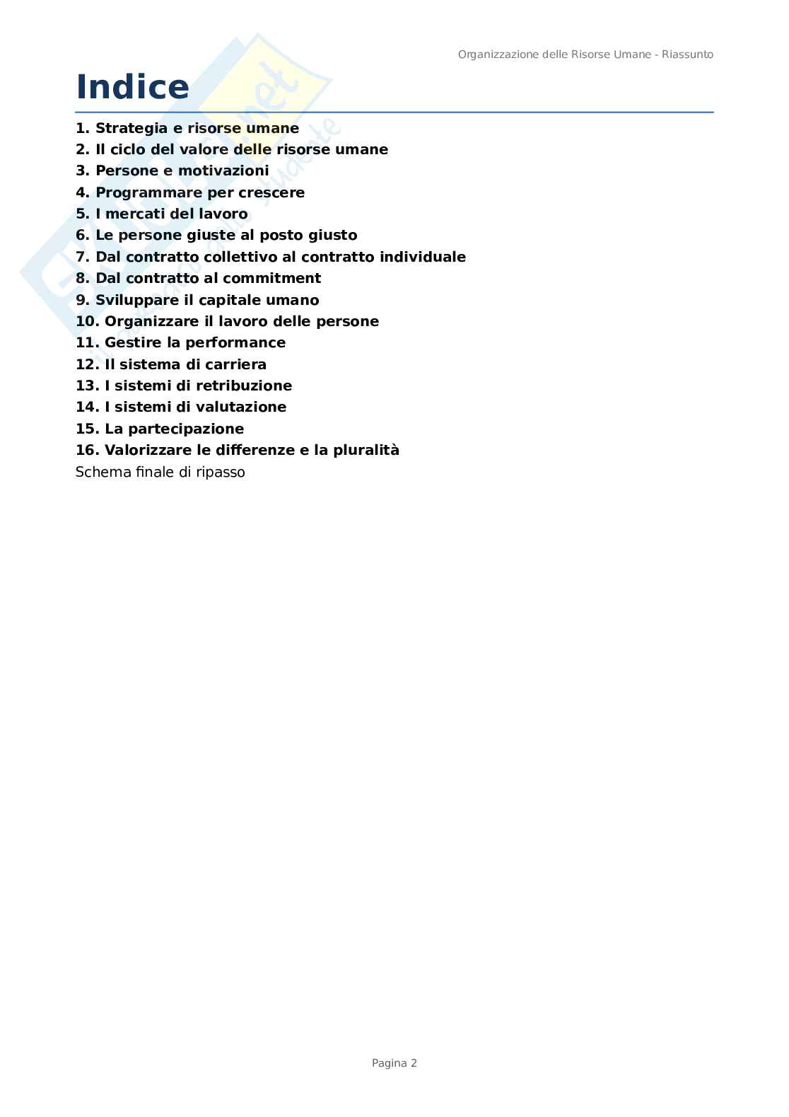 Appunti Risorse umane Pag. 2