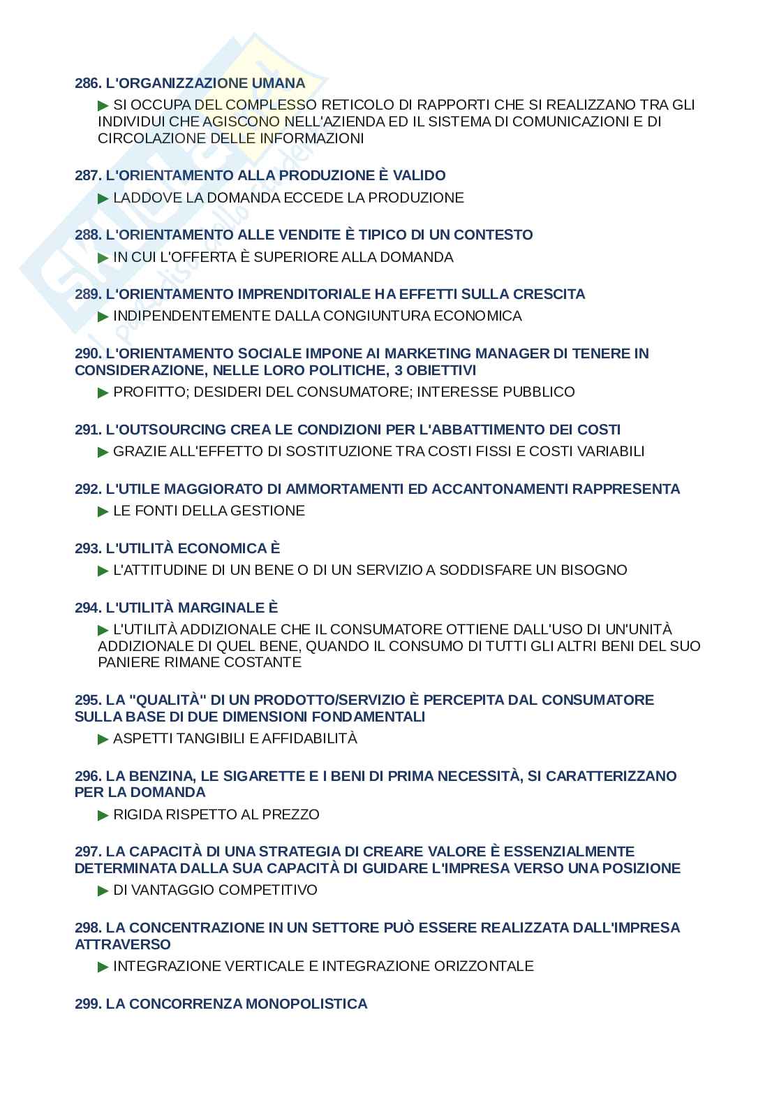 Domande e risposte Economia e gestione delle imprese, ordine alfabetico 2025 Pag. 21