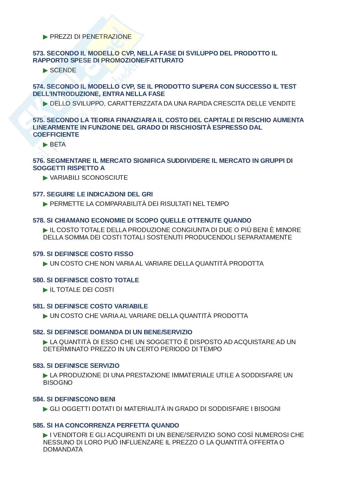 Domande e risposte Economia e gestione delle imprese, ordine alfabetico 2025 Pag. 41
