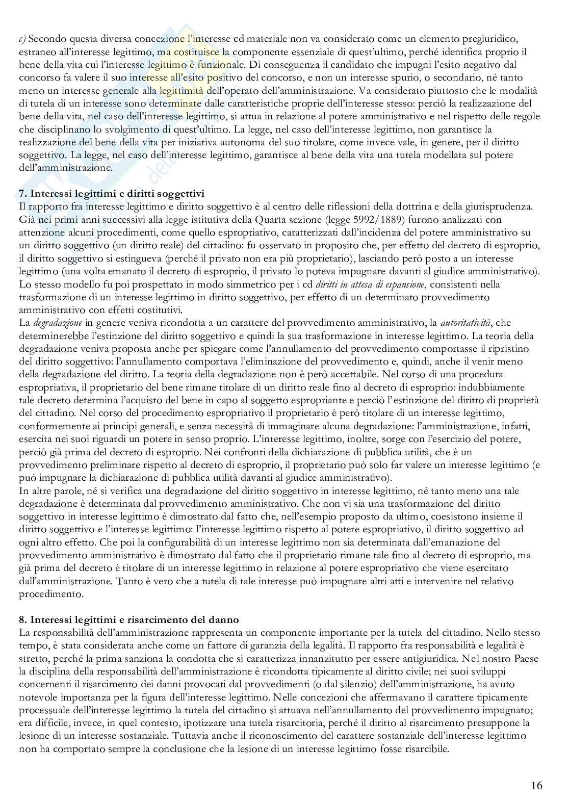 Riassunto esame Giustizia amministrativa, Prof. Bertonazzi Luca Santino, libro consigliato Lezioni di giustizia amministrativa, Travi  Pag. 16