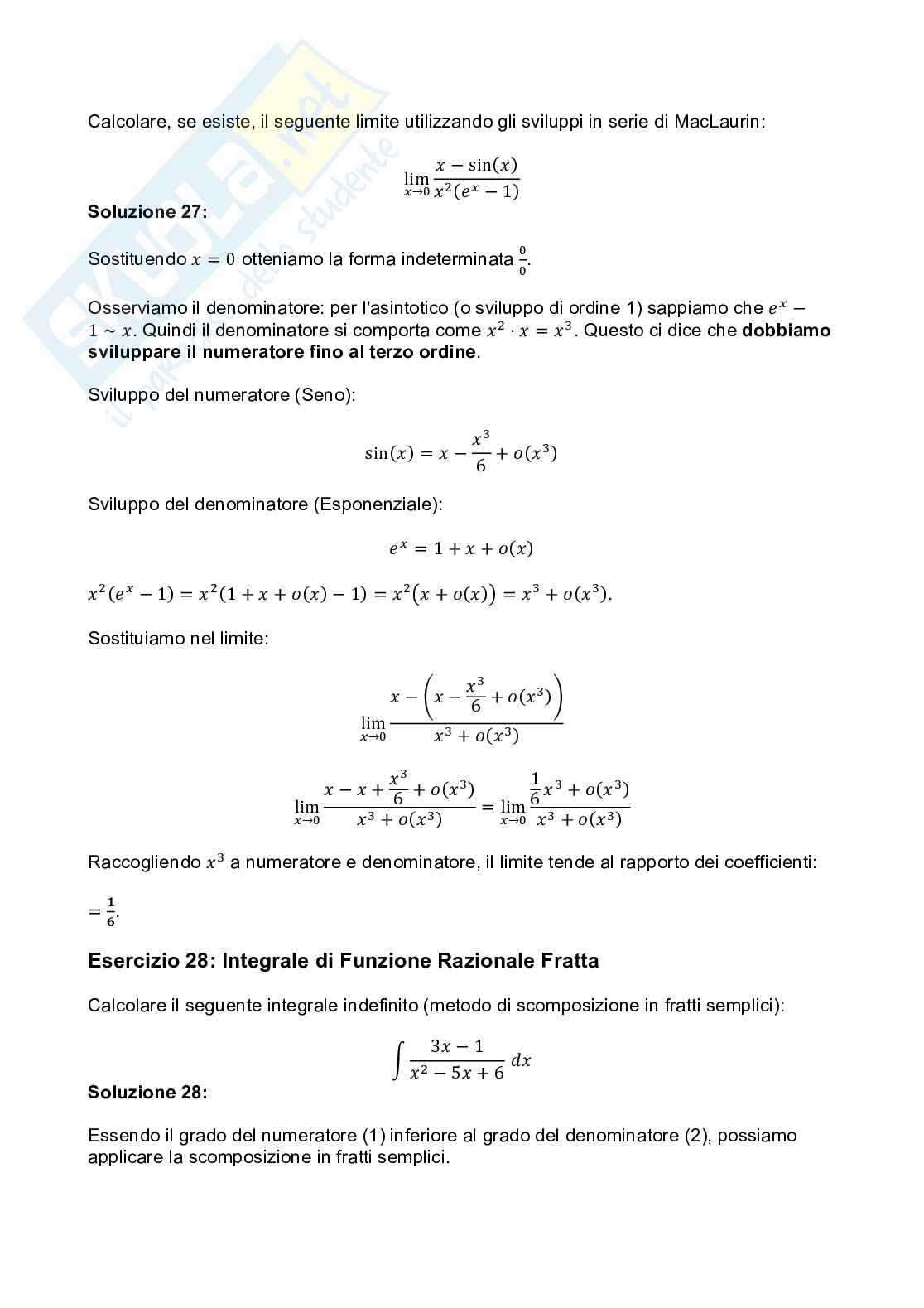 Analisi 1 - Appunti completi + Esercizi Pag. 71
