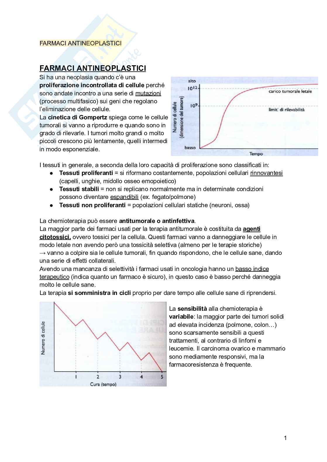 Farmaci antineoplastici Pag. 1