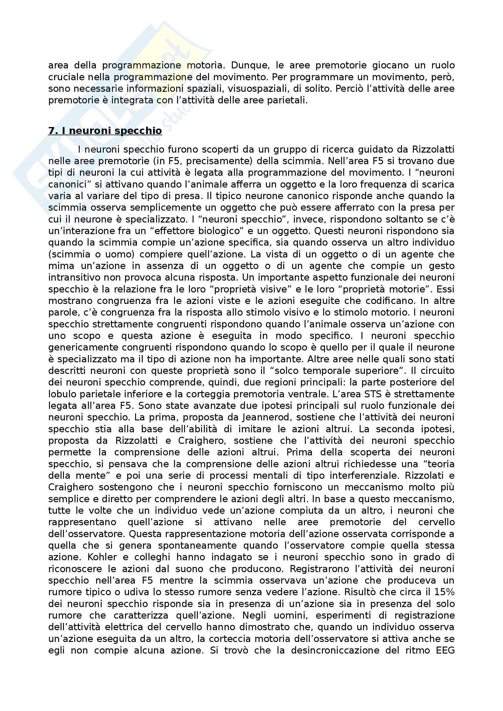 Riassunto esame Psicologia generale, prof. Gerbino, libro consigliato Psicologia generale. Dalla mente al cervello, a cura di Legrenzi, Papagno, Umiltà Pag. 51