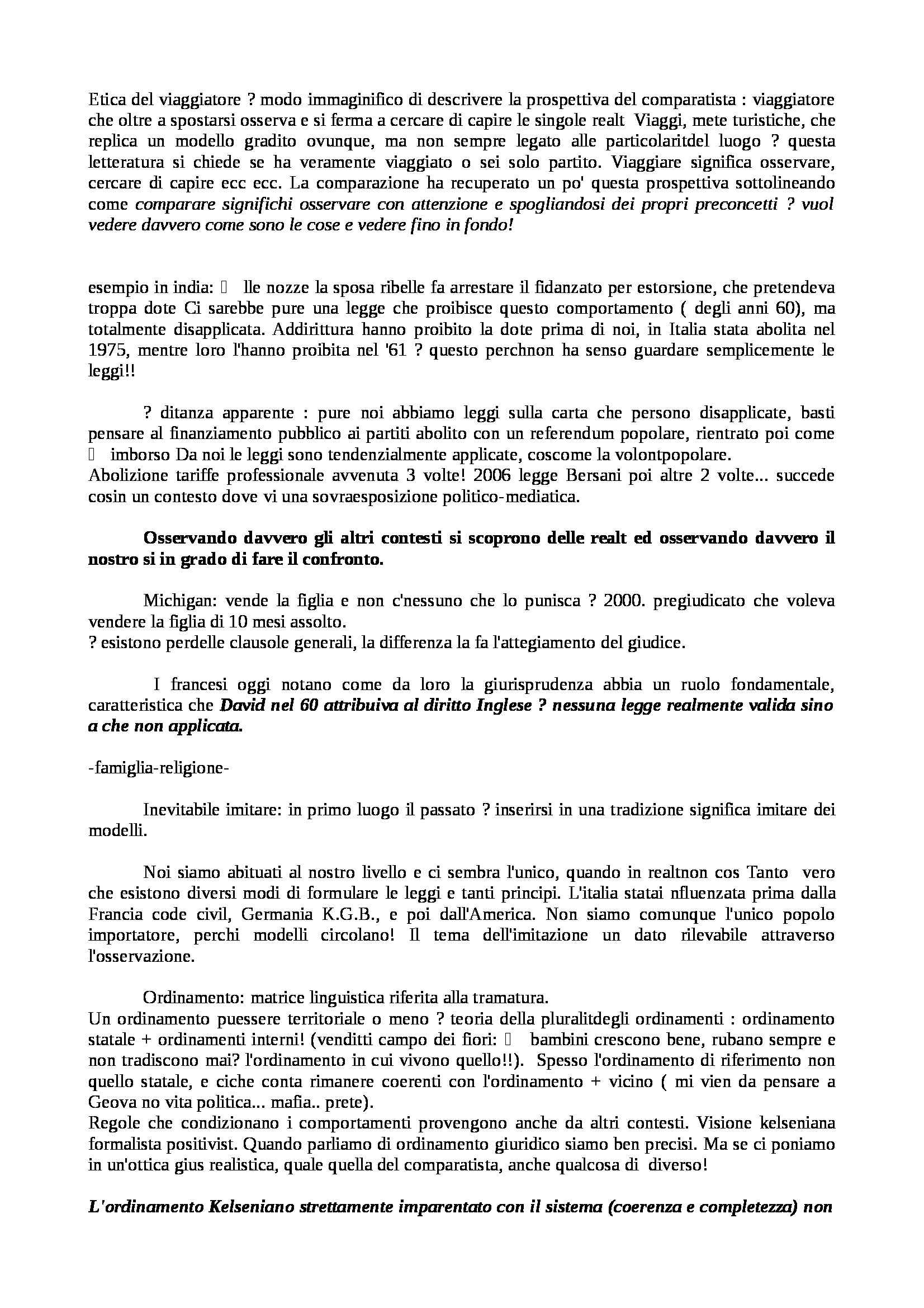 Sistemi giuridici comparati - Appunti Pag. 6