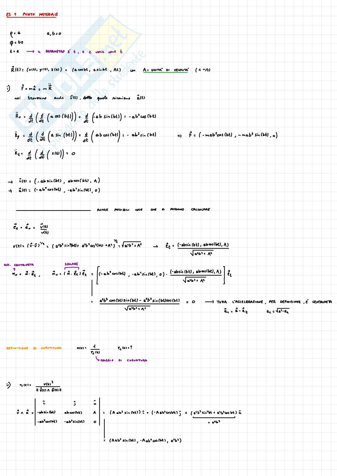 Esercizi completi Meccanica razionale Pag. 2