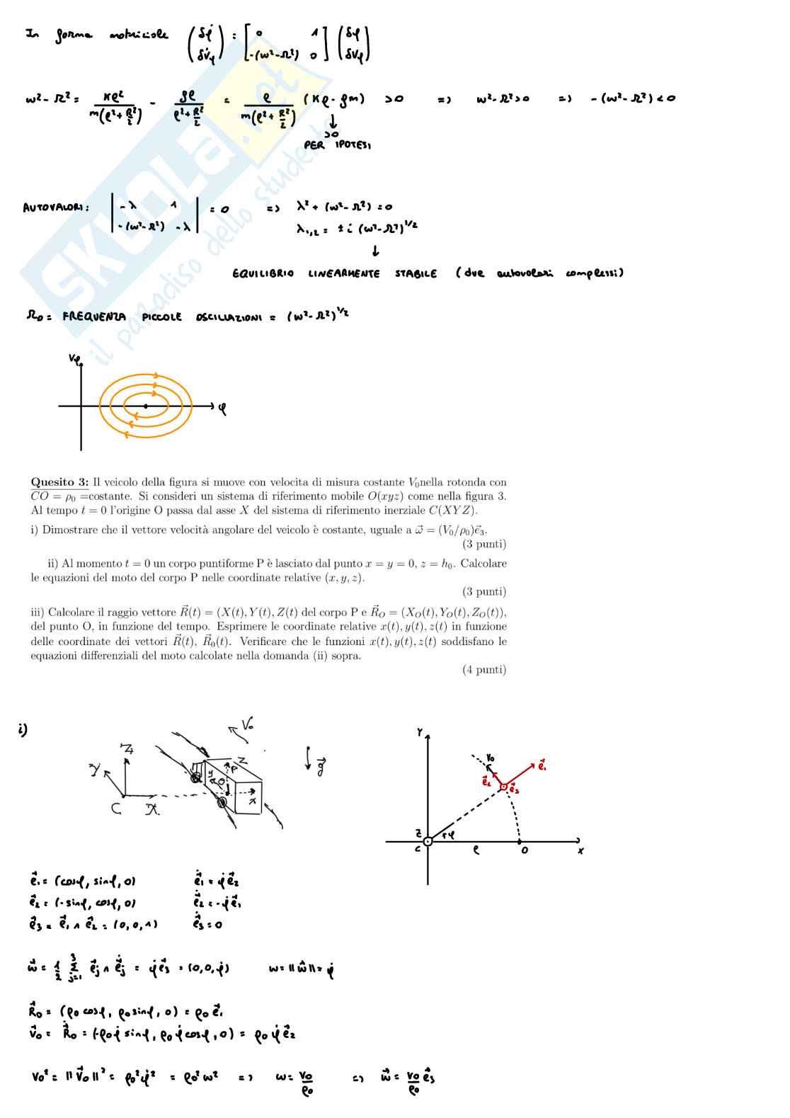 Esercizi completi Meccanica razionale Pag. 61