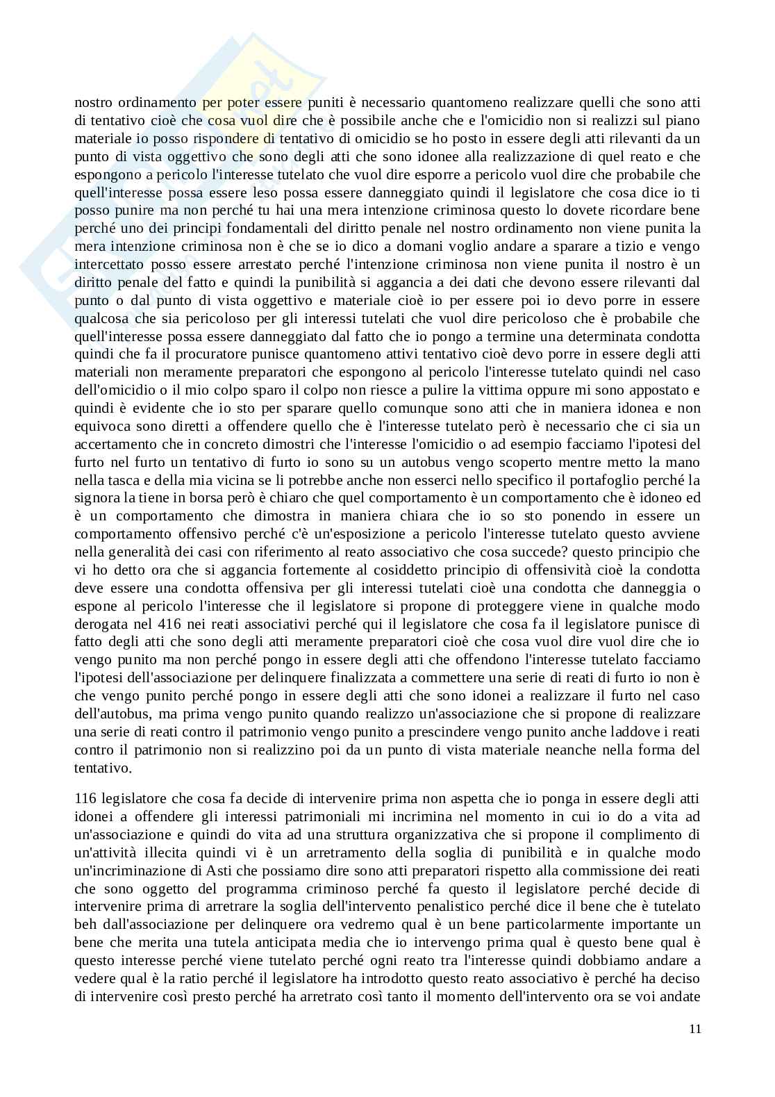 Diritto e legislazione anitimafia Pag. 11