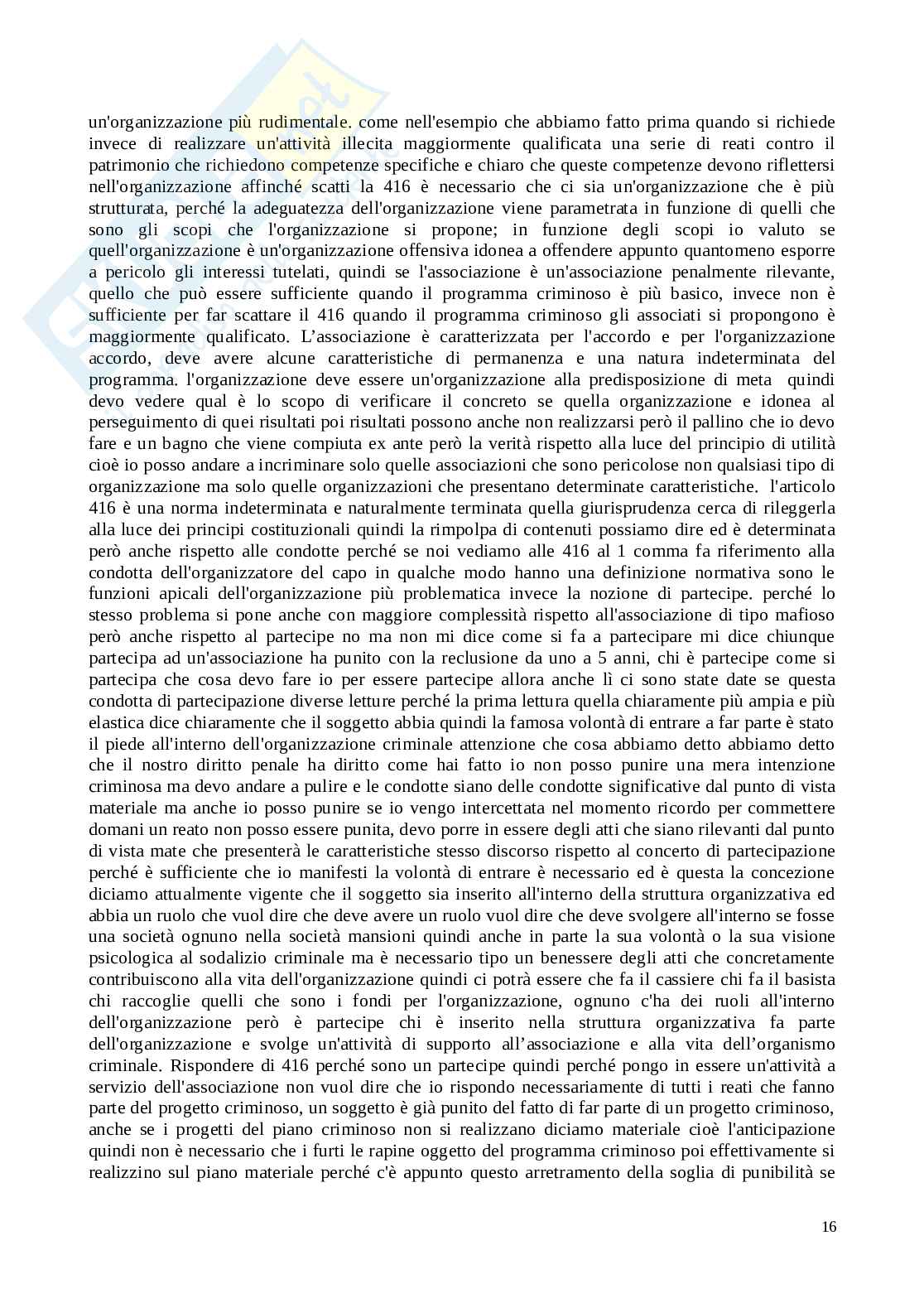 Diritto e legislazione anitimafia Pag. 16