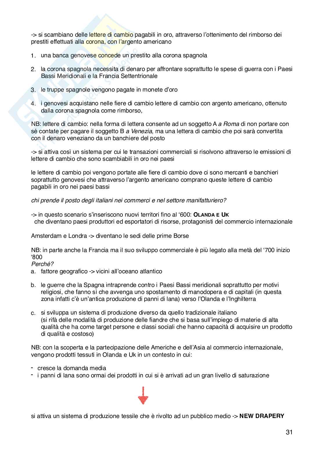 Appunti Storia Economica delle lezioni Pag. 31