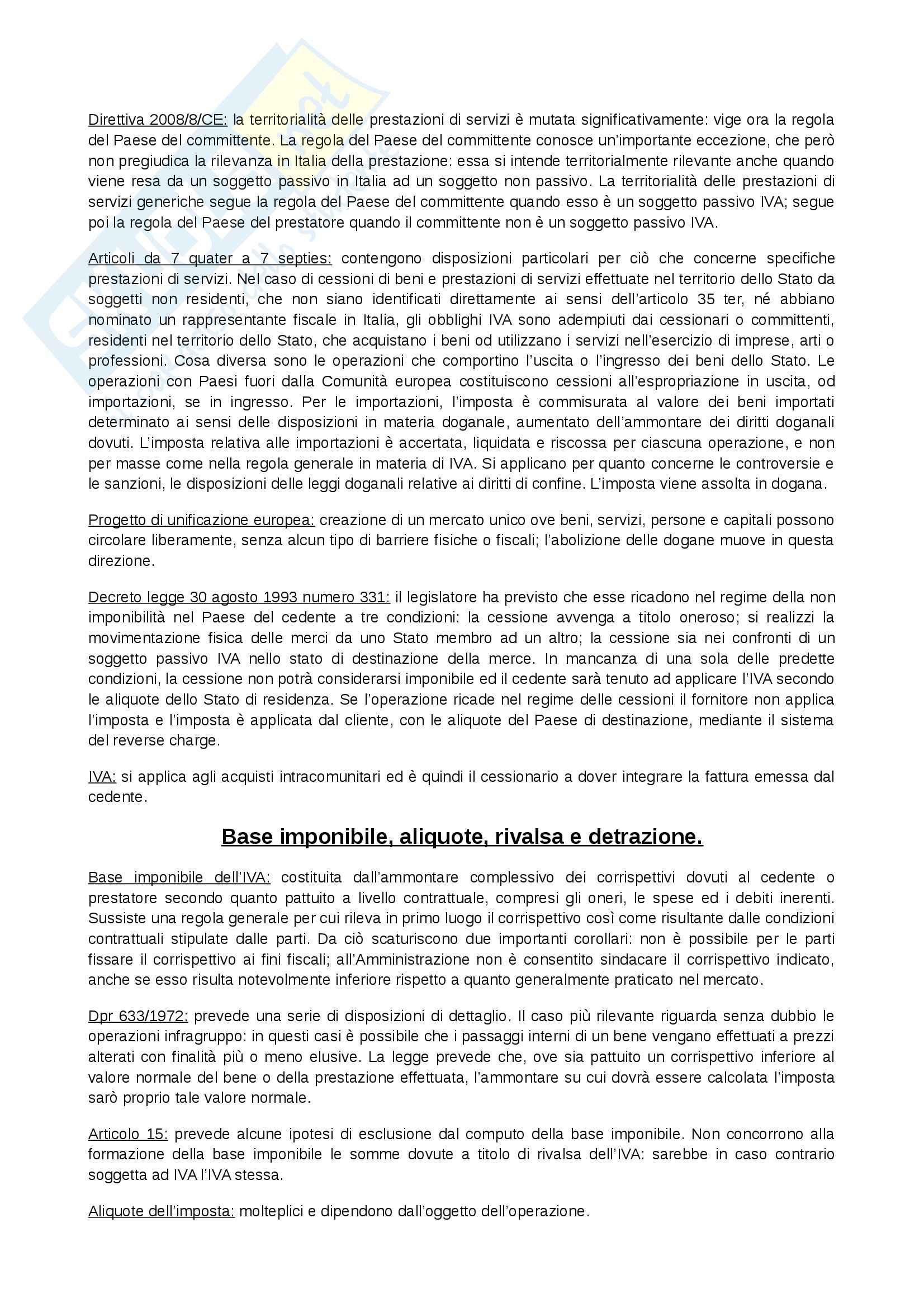 Parte speciale: Appunti di Diritto tributario Pag. 36
