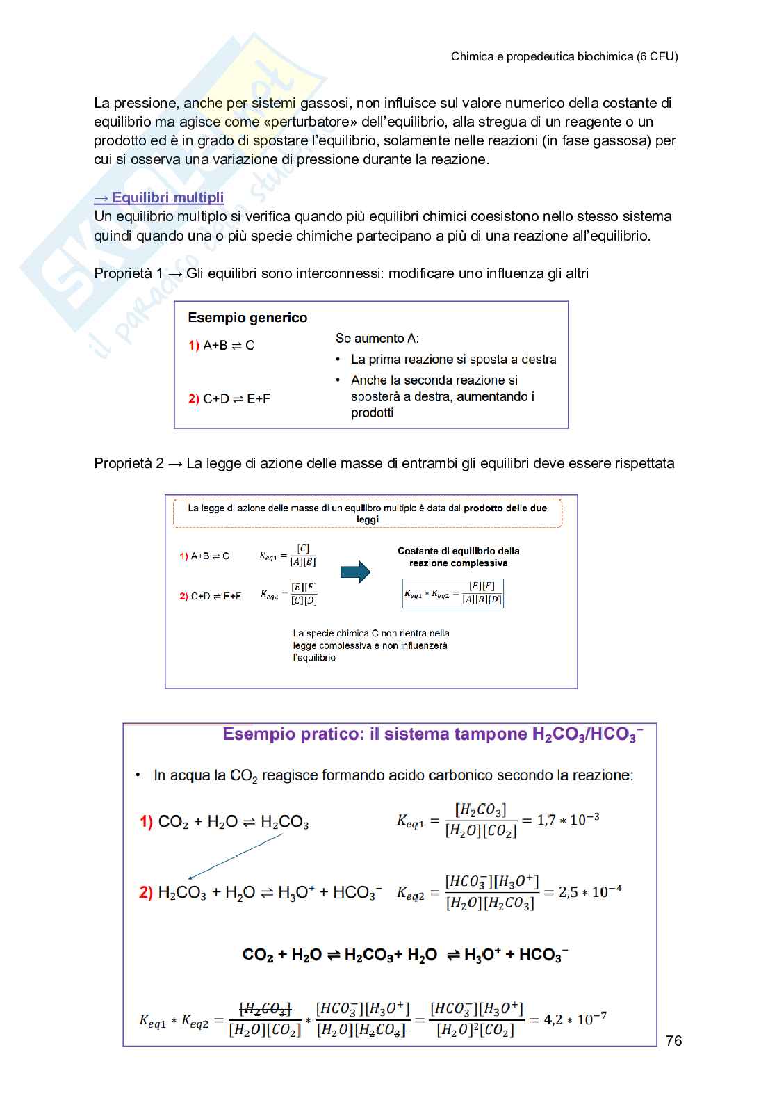 Chimica e propedeutica biochimica (semestre filtro) Pag. 76