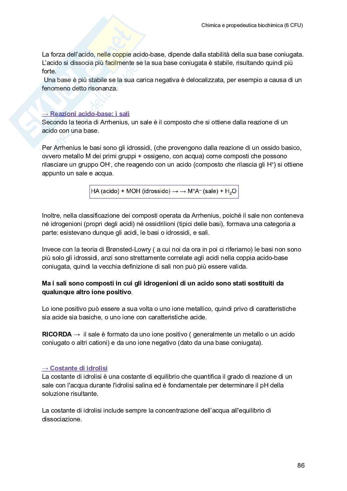 Chimica e propedeutica biochimica (semestre filtro) Pag. 86