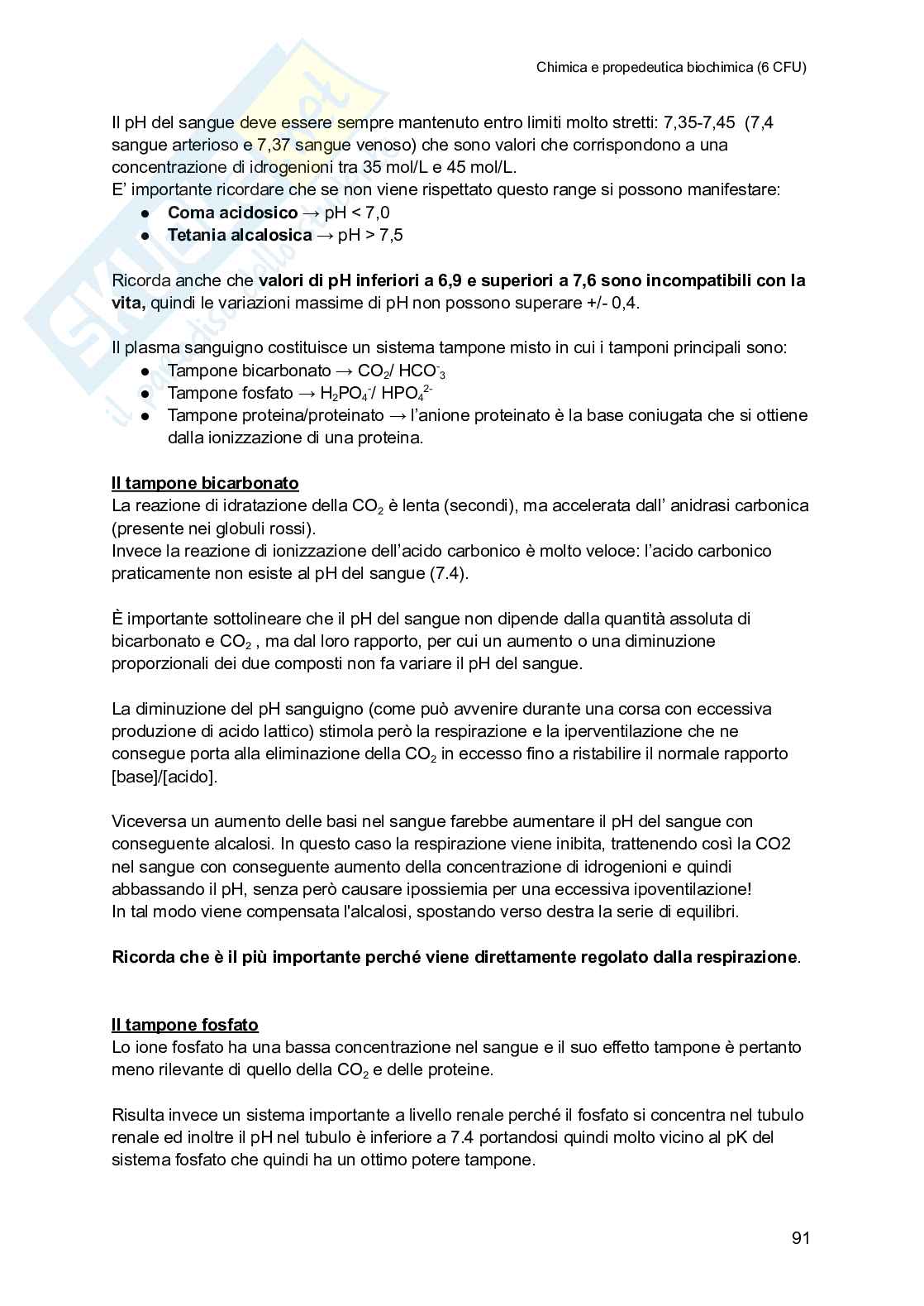 Chimica e propedeutica biochimica (semestre filtro) Pag. 91