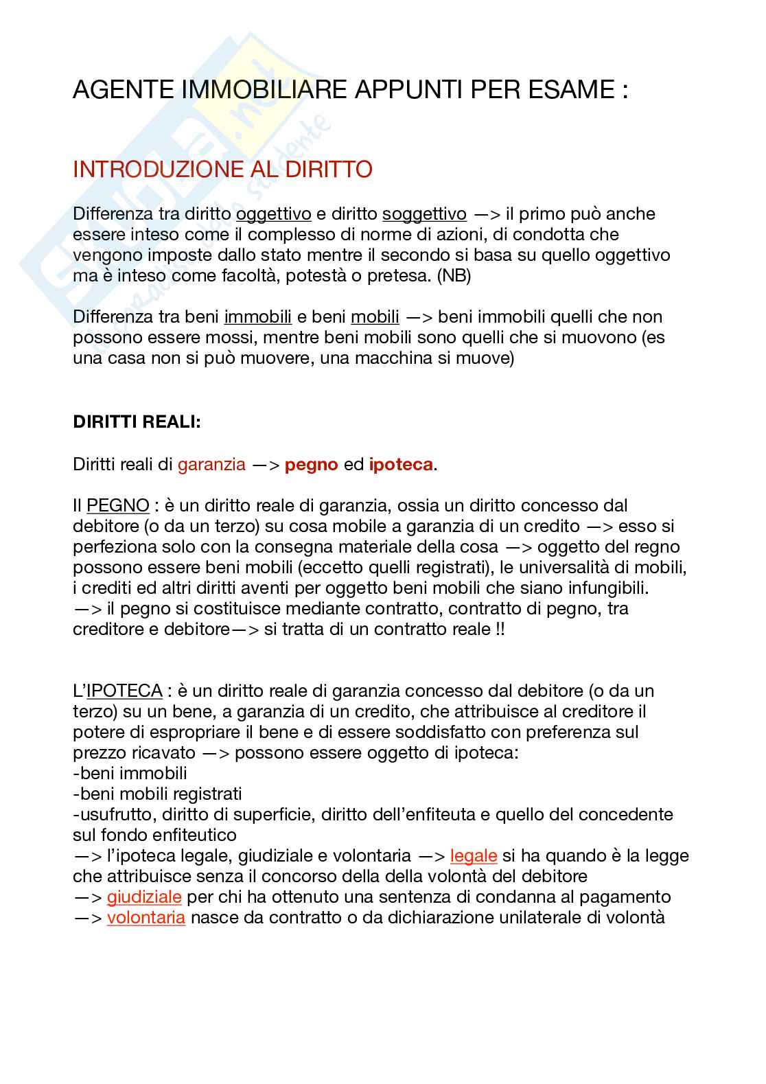 Esame agente immobiliare  Pag. 1