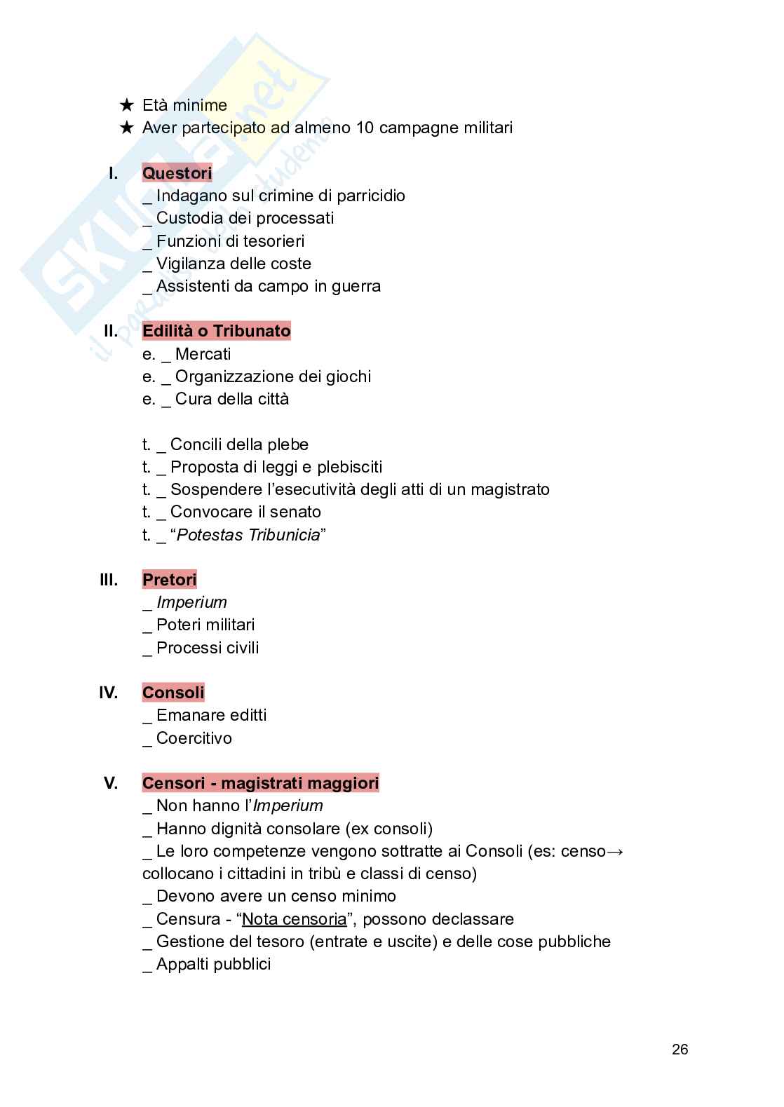 Appunti Storia del diritto romano Pag. 26