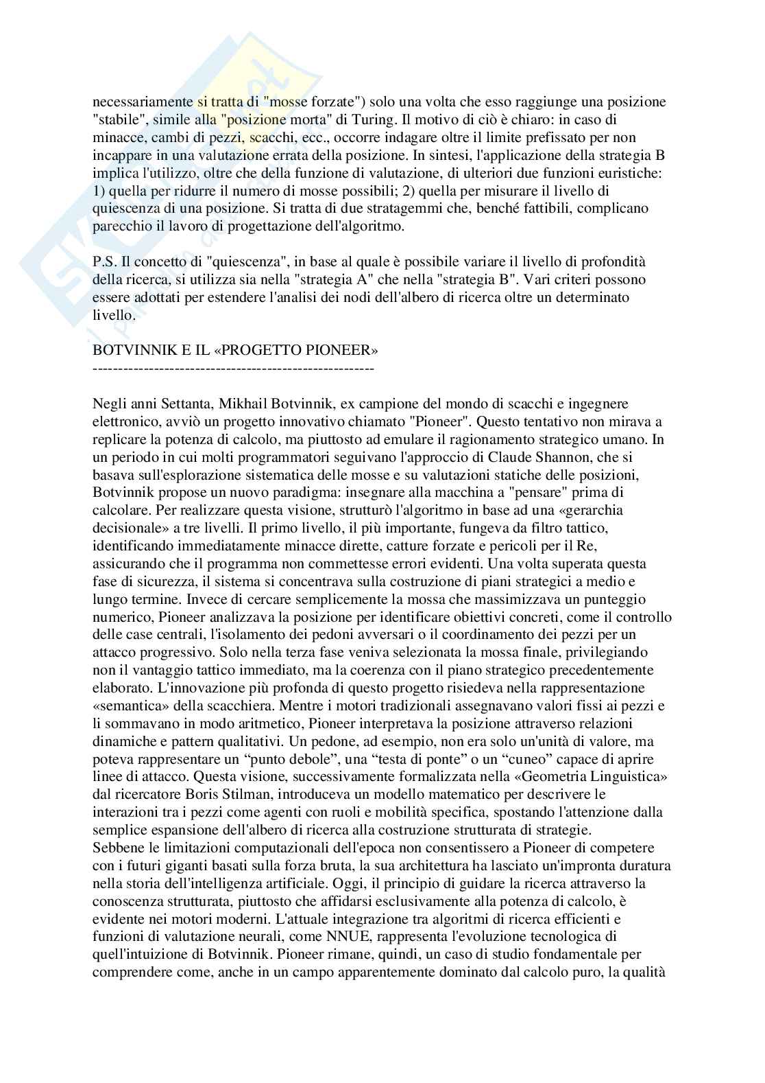 Scacchi e Intelligenza Artificiale Pag. 21