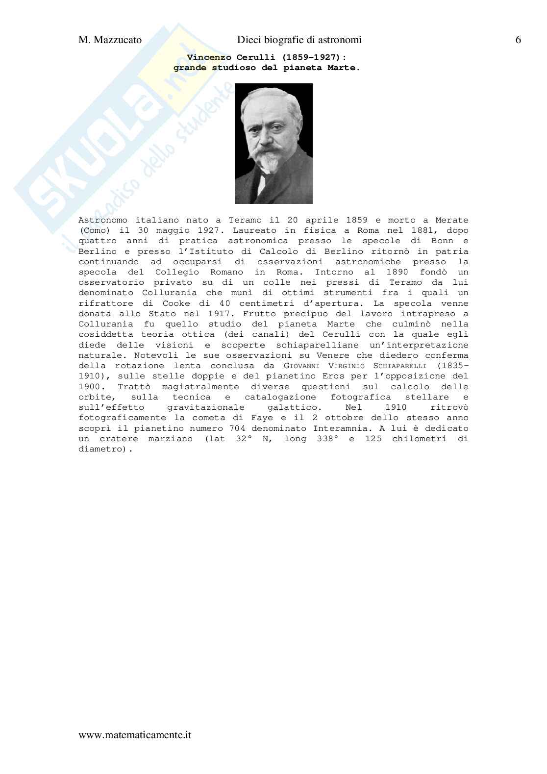 Dieci biografie di astronomi italiani Pag. 6
