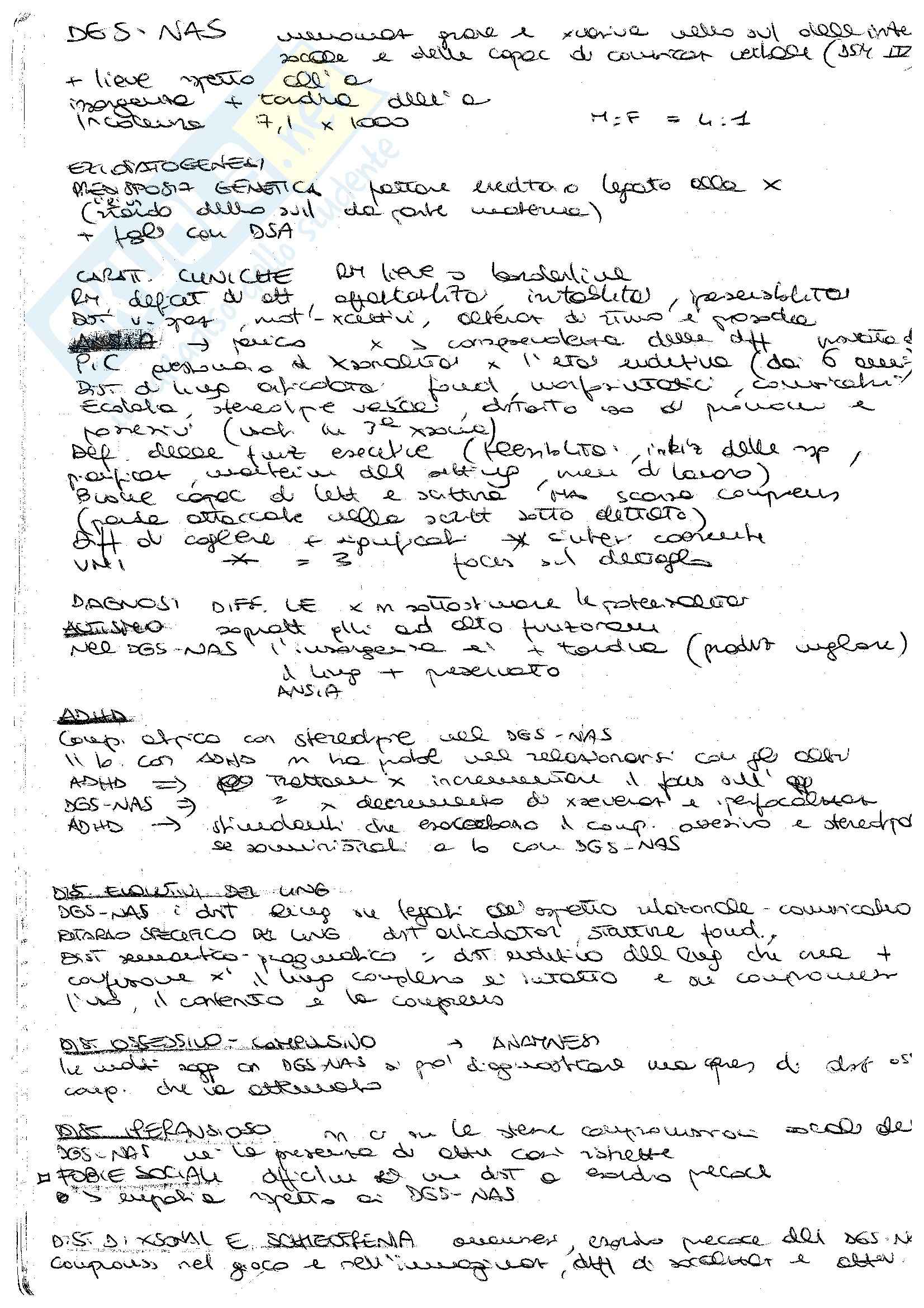 Disturbi Generalizzati dello sviluppo Non Altrimenti Specificati Pag. 1