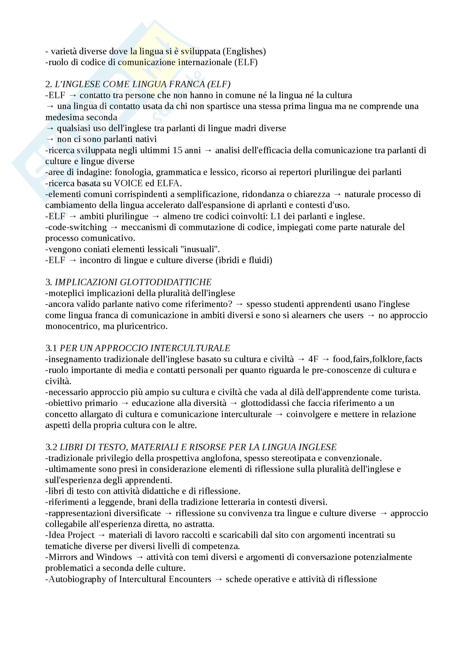 Riassunto esame Lingue, culture, prof. Baldi, libro consigliato Aspetti comunicativi e interculturali dell'insegnamento delle lingue, Baldi Pag. 6