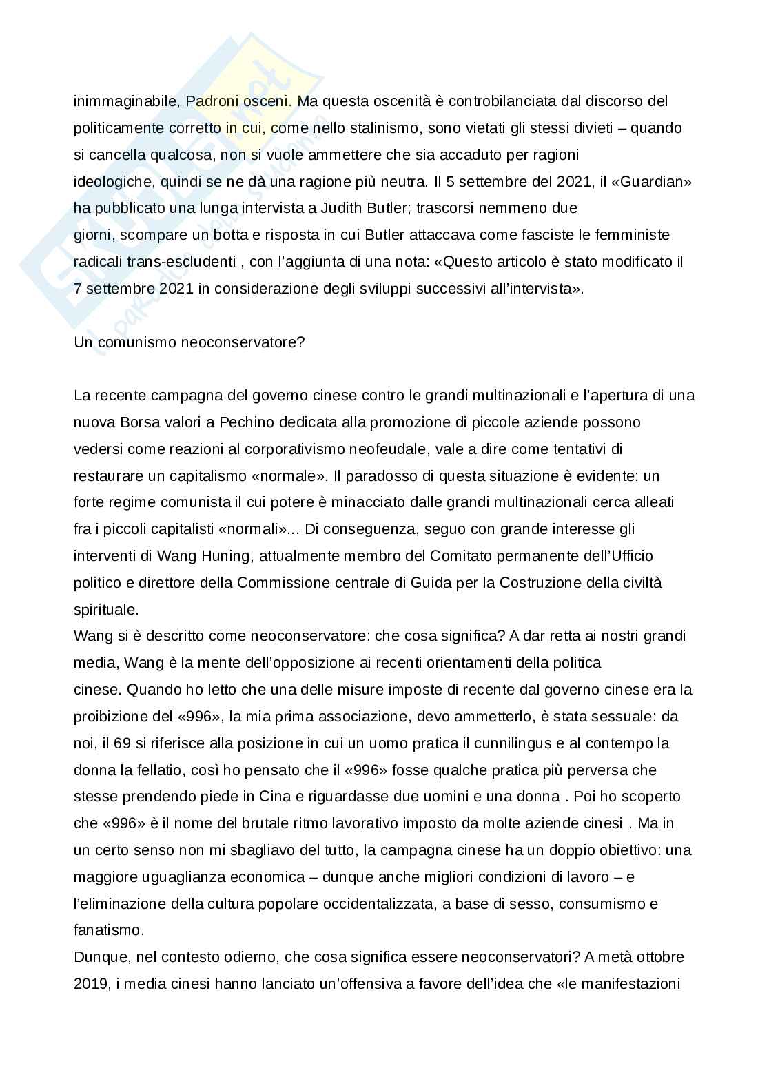 Riassunto esame Geofilosofia europea, Prof. Cascione Giuseppe, libro consigliato Guida perversa alla politica globale , Slavoj Zizek Pag. 46