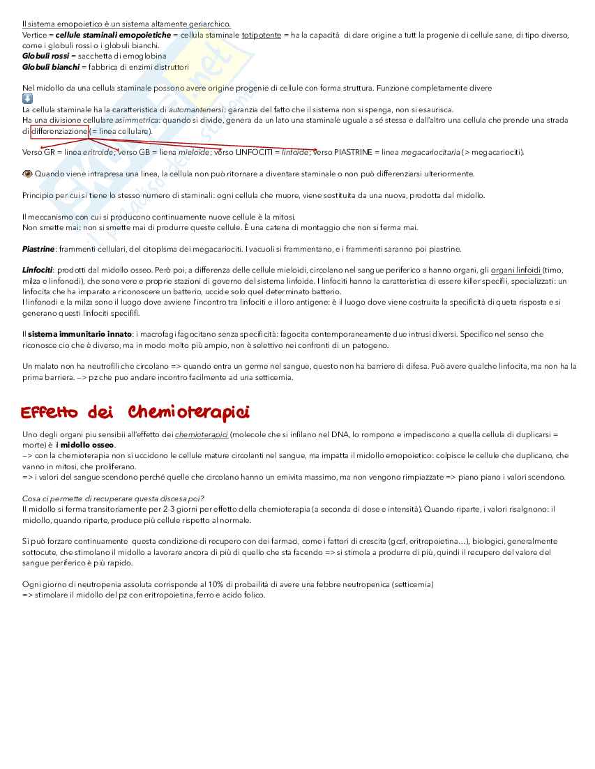 Medicina trasfusionale ed ematologia Pag. 2