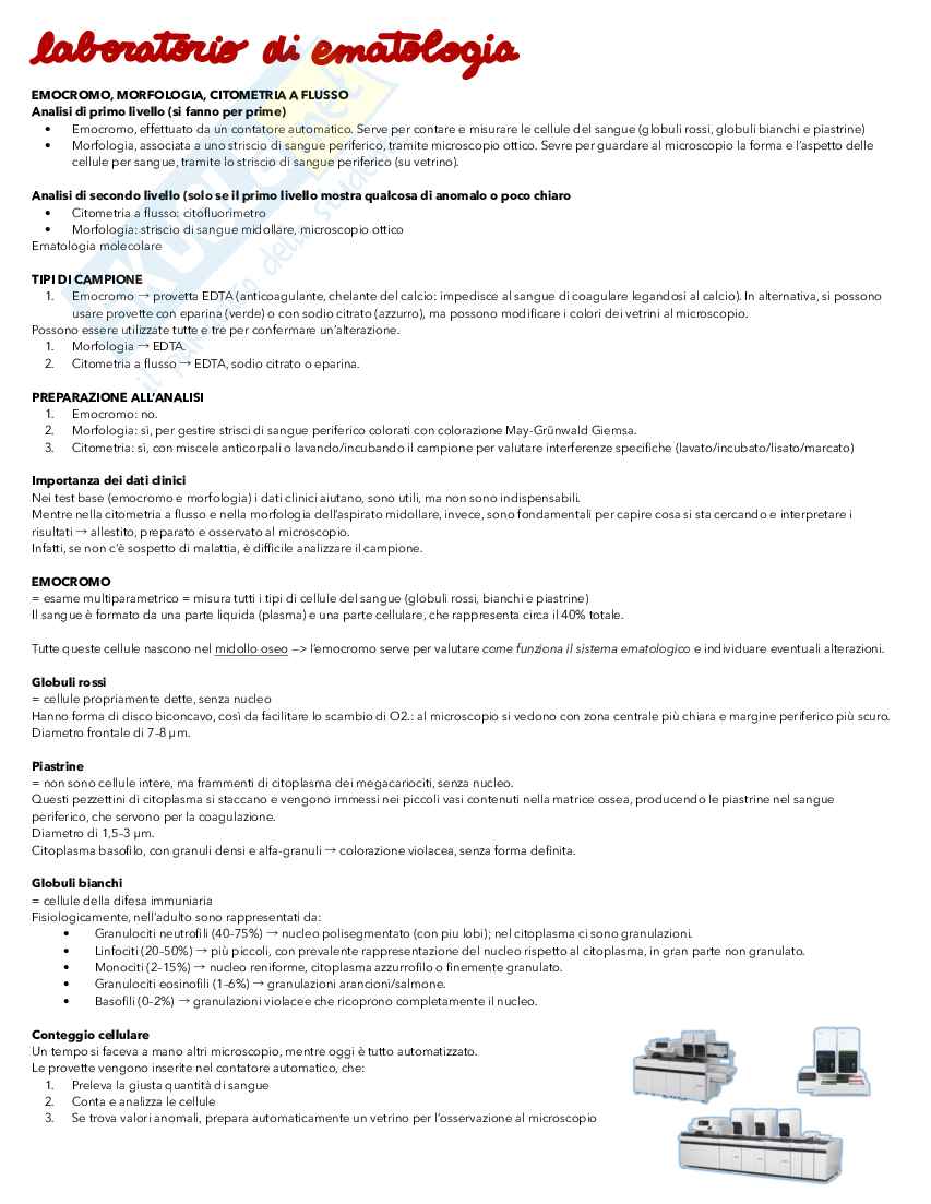 Medicina trasfusionale ed ematologia Pag. 6