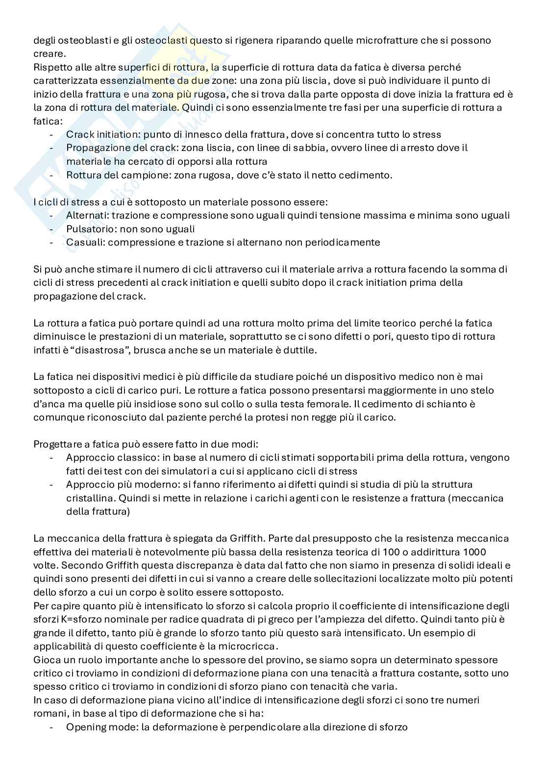 Domande capitate all’esame di Biomateriali Pag. 6