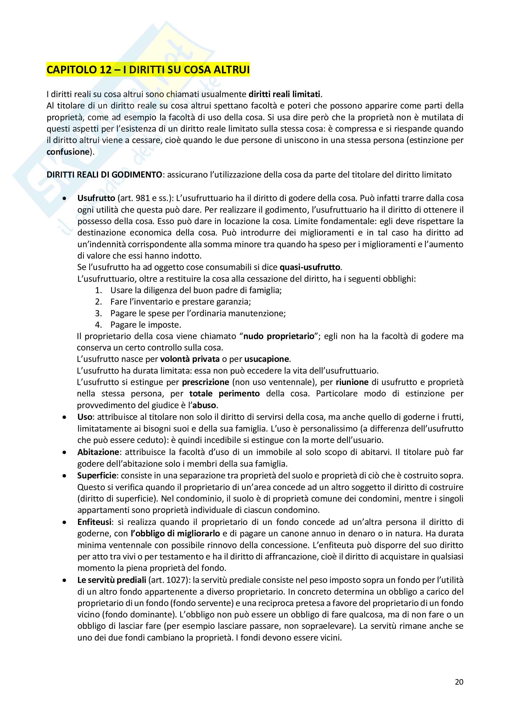 Riassunto esame diritto privato, prof. Camardi, libro consigliato Linguaggio e regole del diritto privato, Iudica, Zatti Pag. 21