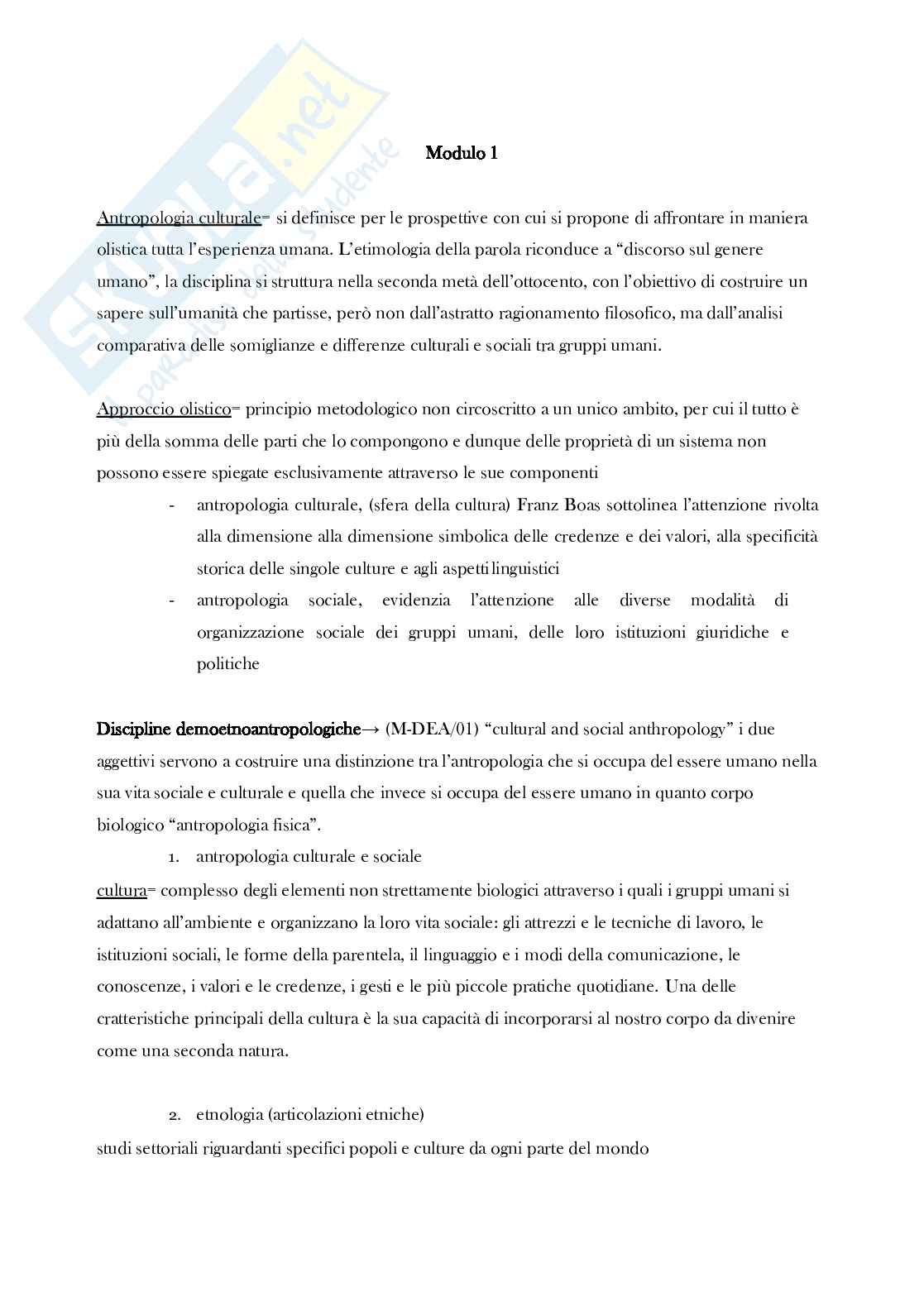 Antropologia culturale   Pag. 2