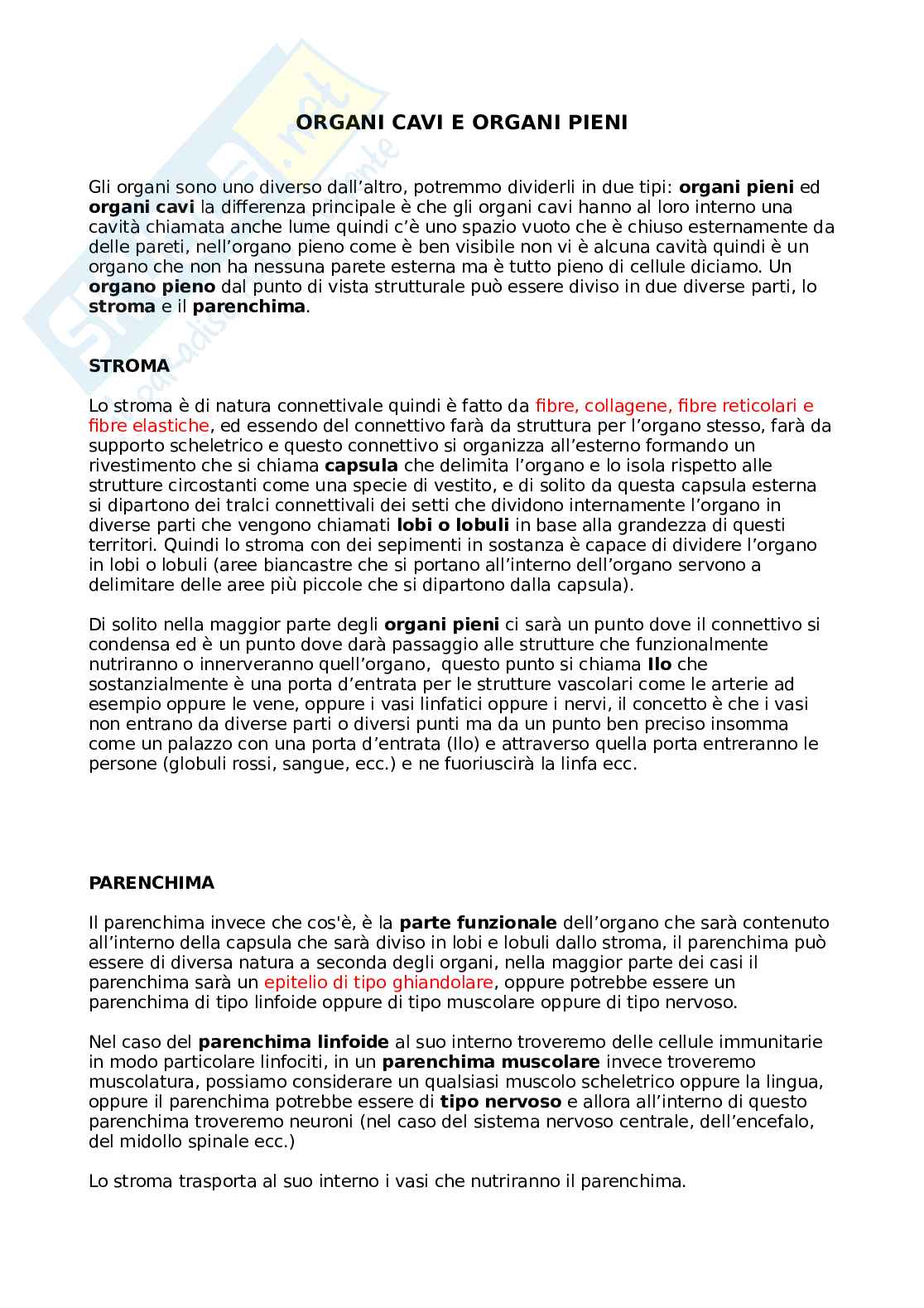 Generalità anatomia Pag. 1