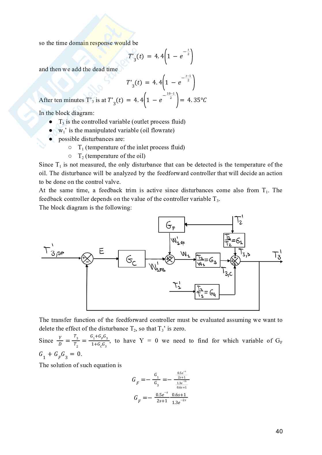 Process Dynamics and Control - Esercizi Svolti (Solved Exercises) Pag. 41