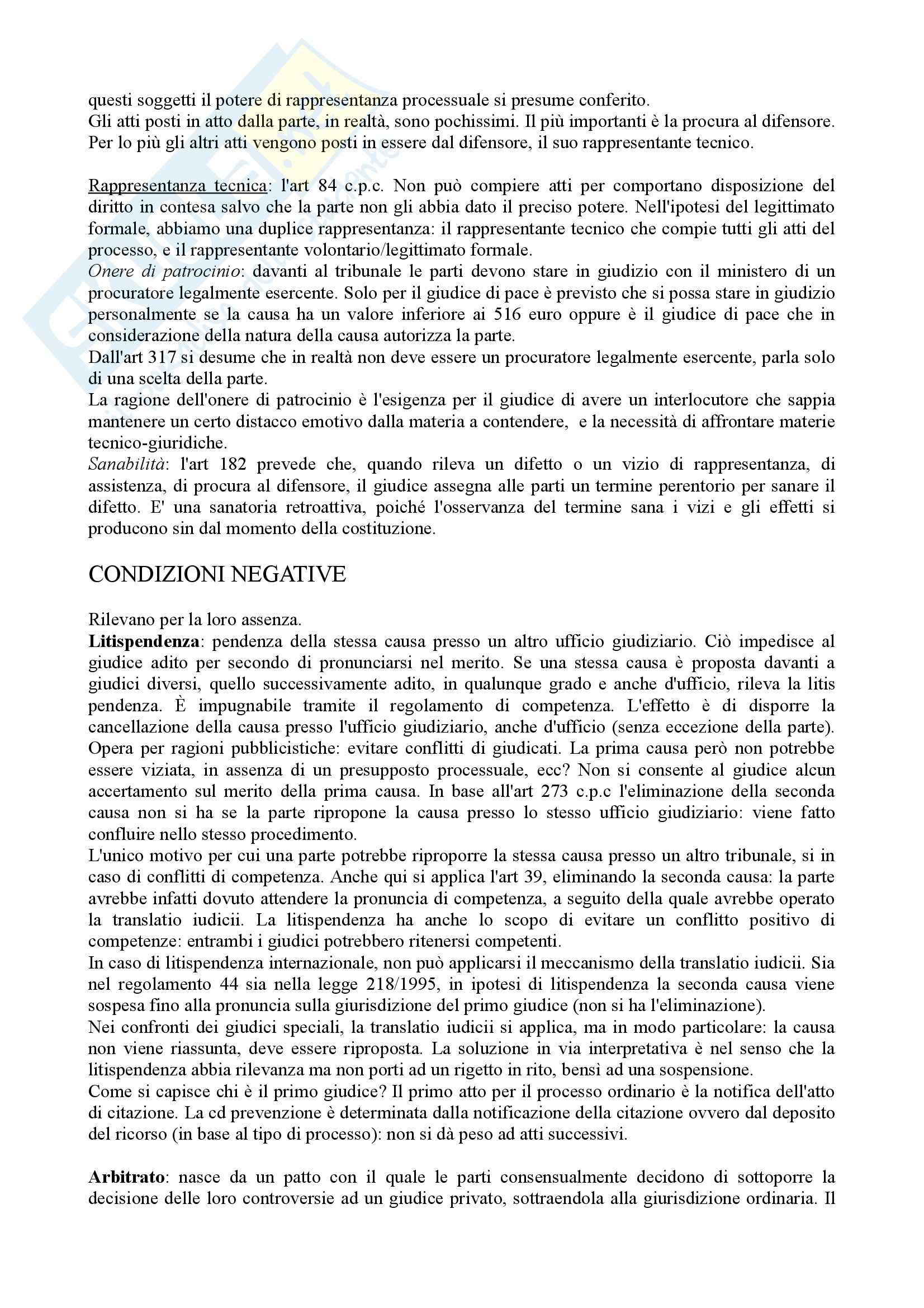 Diritto processuale civile - Appunti (parte 1) Pag. 11