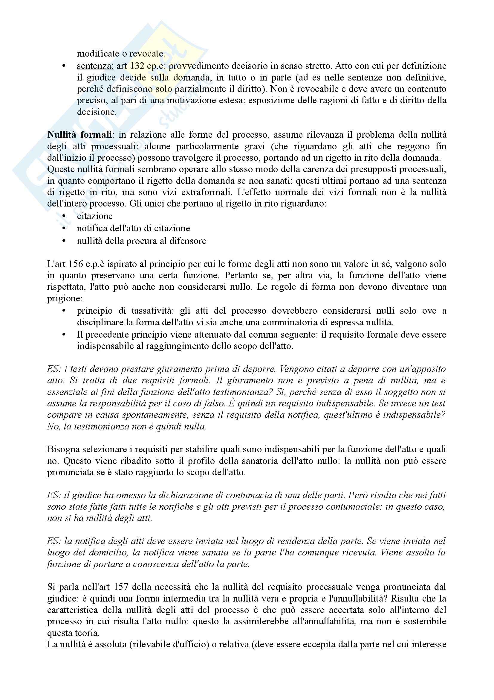 Diritto processuale civile - Appunti (parte 1) Pag. 36