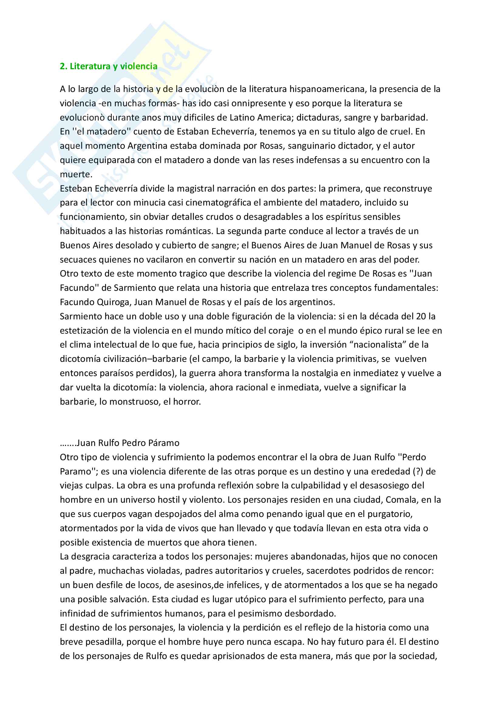 Literatura hispanoamericana Pag. 1